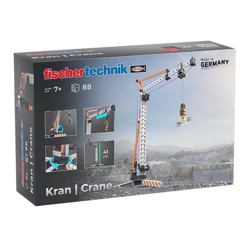 fischertechnik fischertechnik - Bausatz - Kran Konstruktionsspielsteine, (88 St)