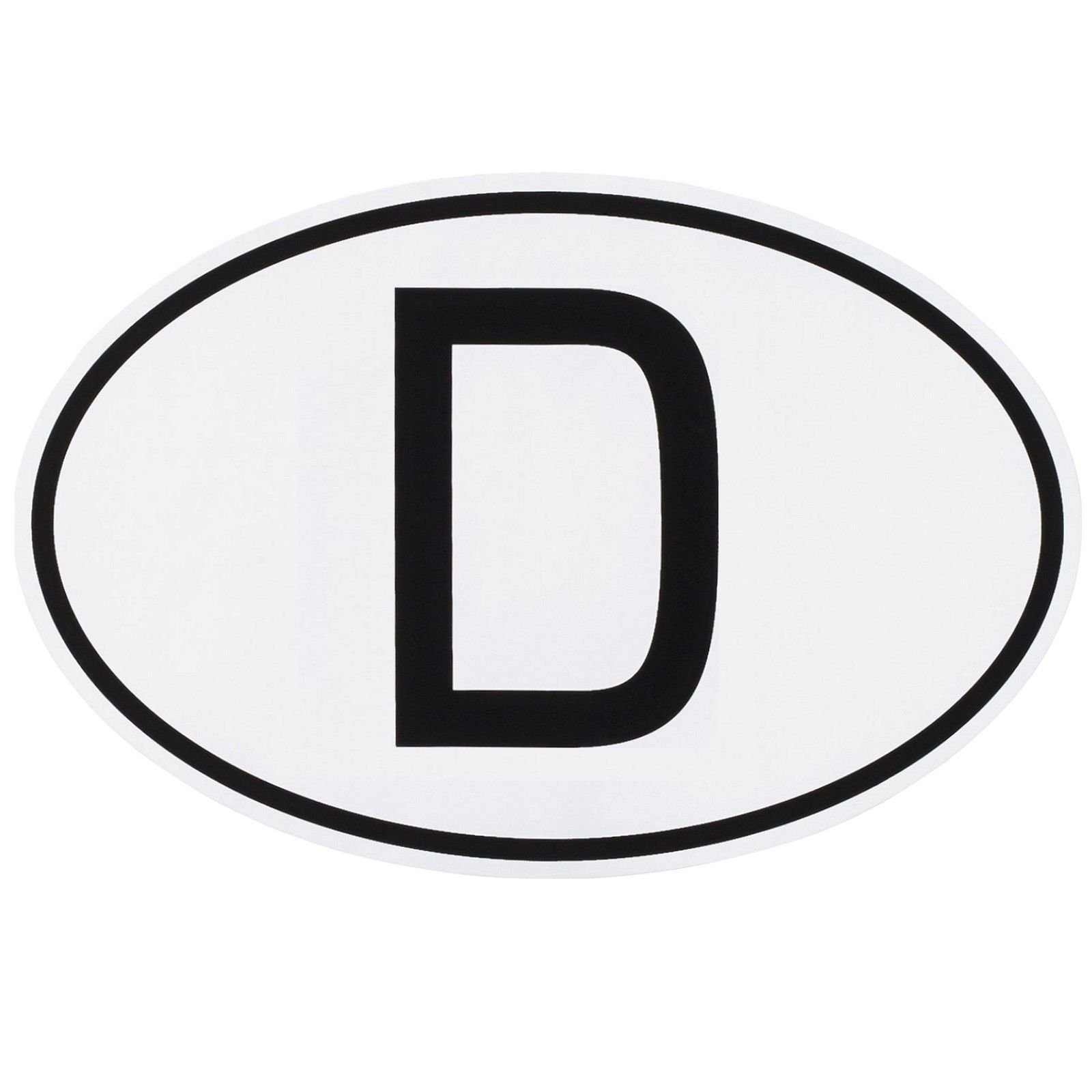 Aufkleber D-Schild Aufkleber 9 x 6 cm Deutschland