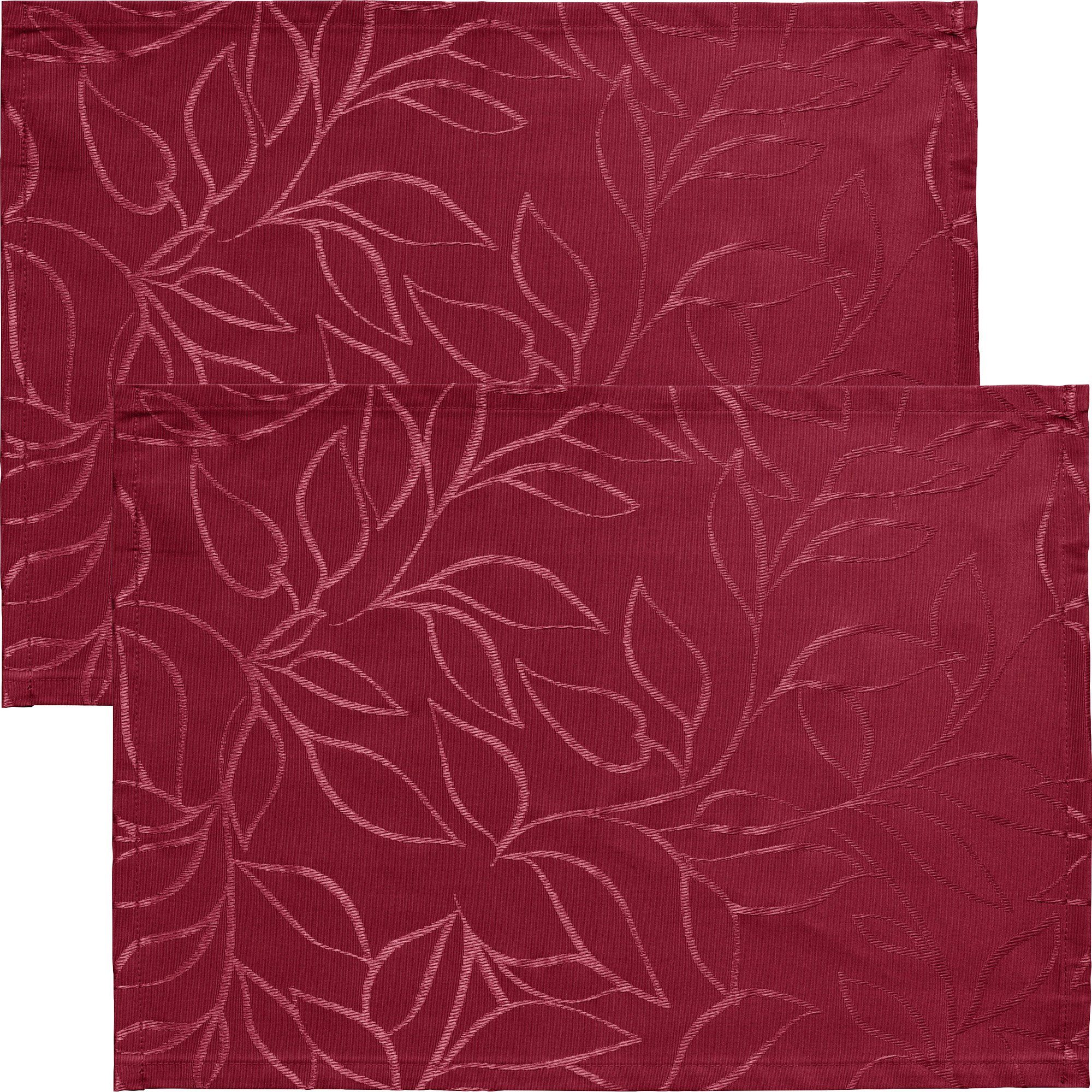 Erwin Müller Platzset Outdoor-Tischset "Terrassa" 2er-Pack, abwaschbar Blatt