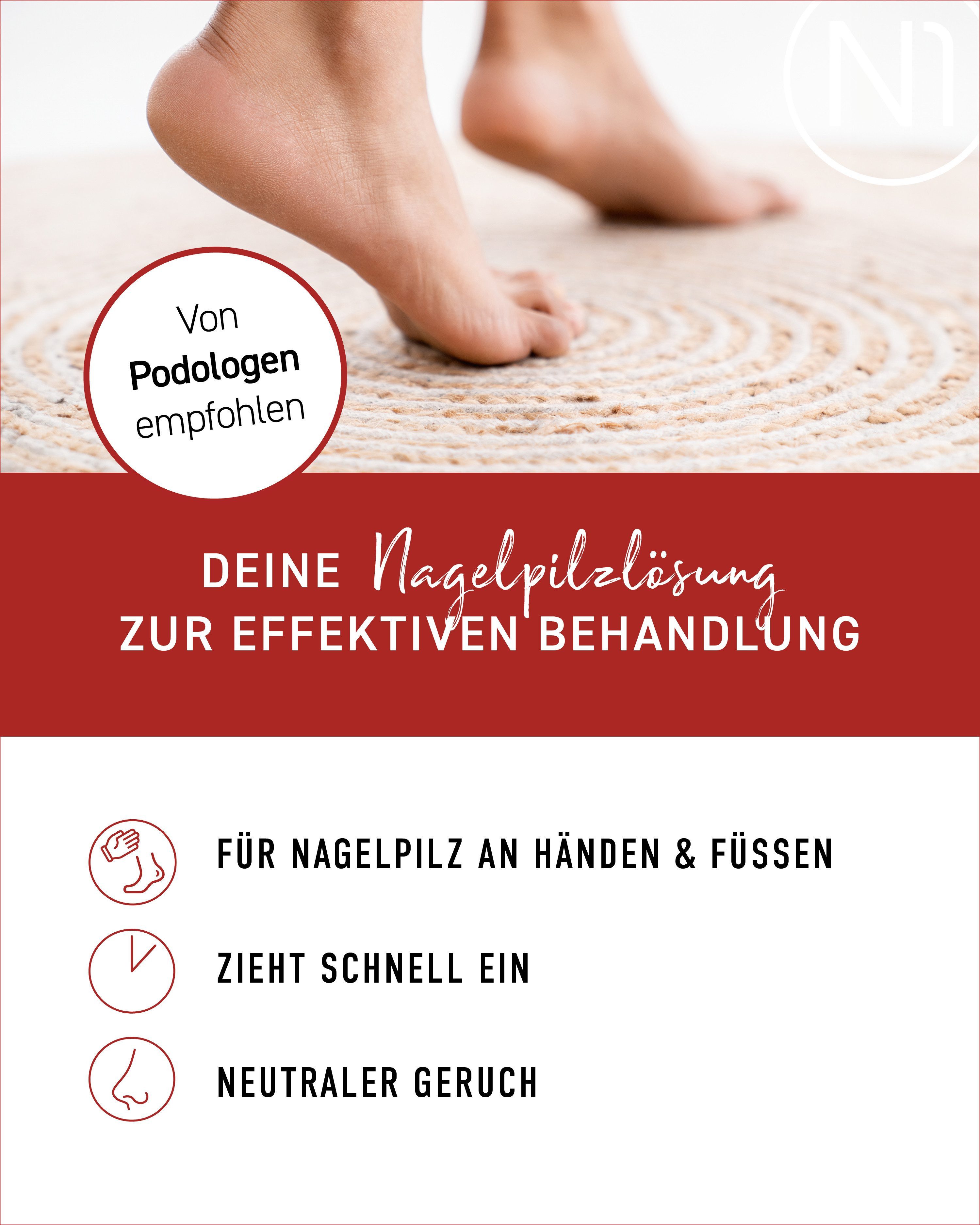 N1 Healthcare Nagelpilz-Behandlungsstift N1 Nagelpilzlösung mit patentiertem Wirkstoff, 10 ml, Effektive und pflegende Behandlung gegen Nagelpilz am Händen und Füßen