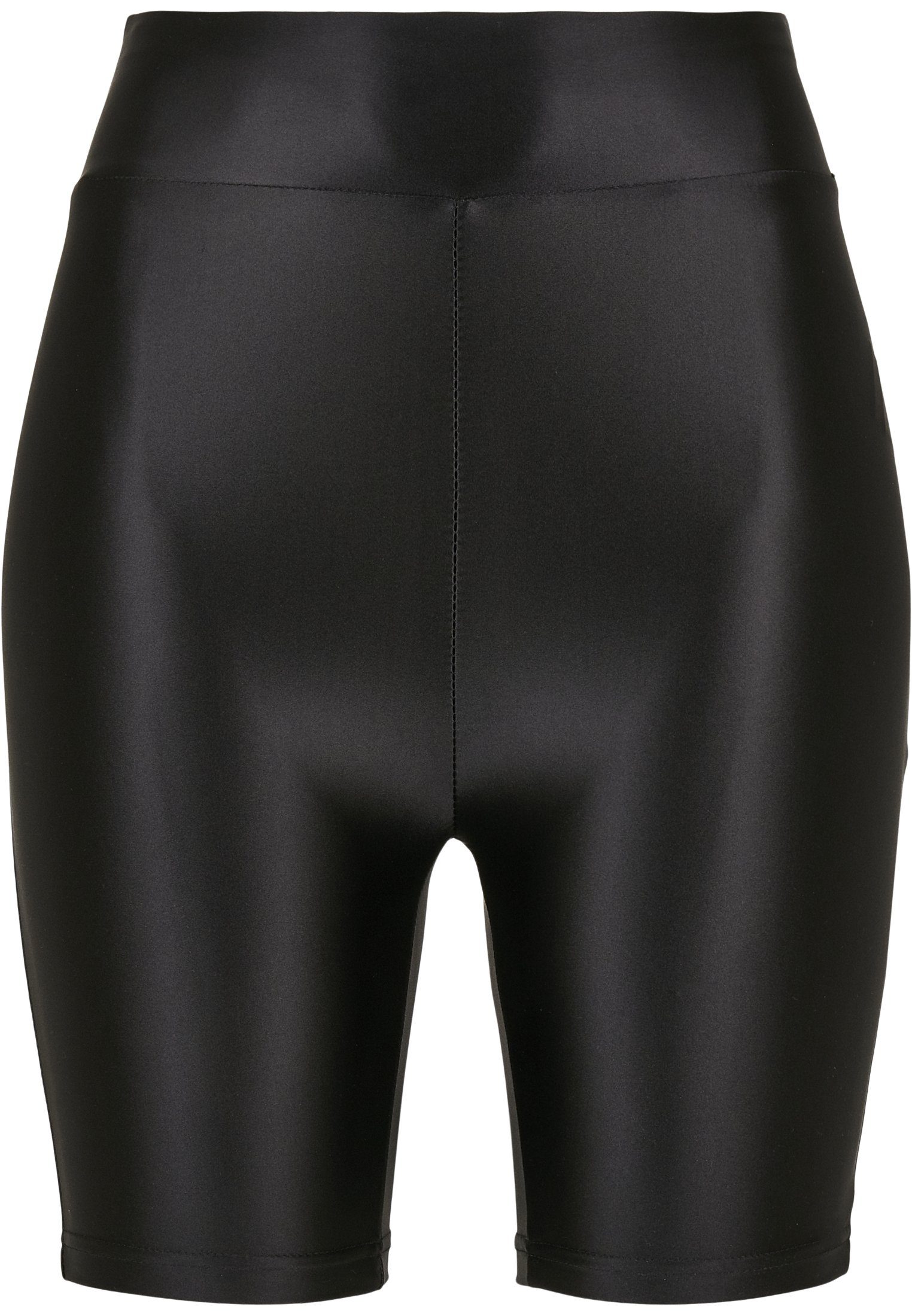 Ladies Stoffhose Metallic Shorts Damen Shiny Cycle 2-Pack URBAN (1-tlg) schwarz/rosé Highwaist CLASSICS