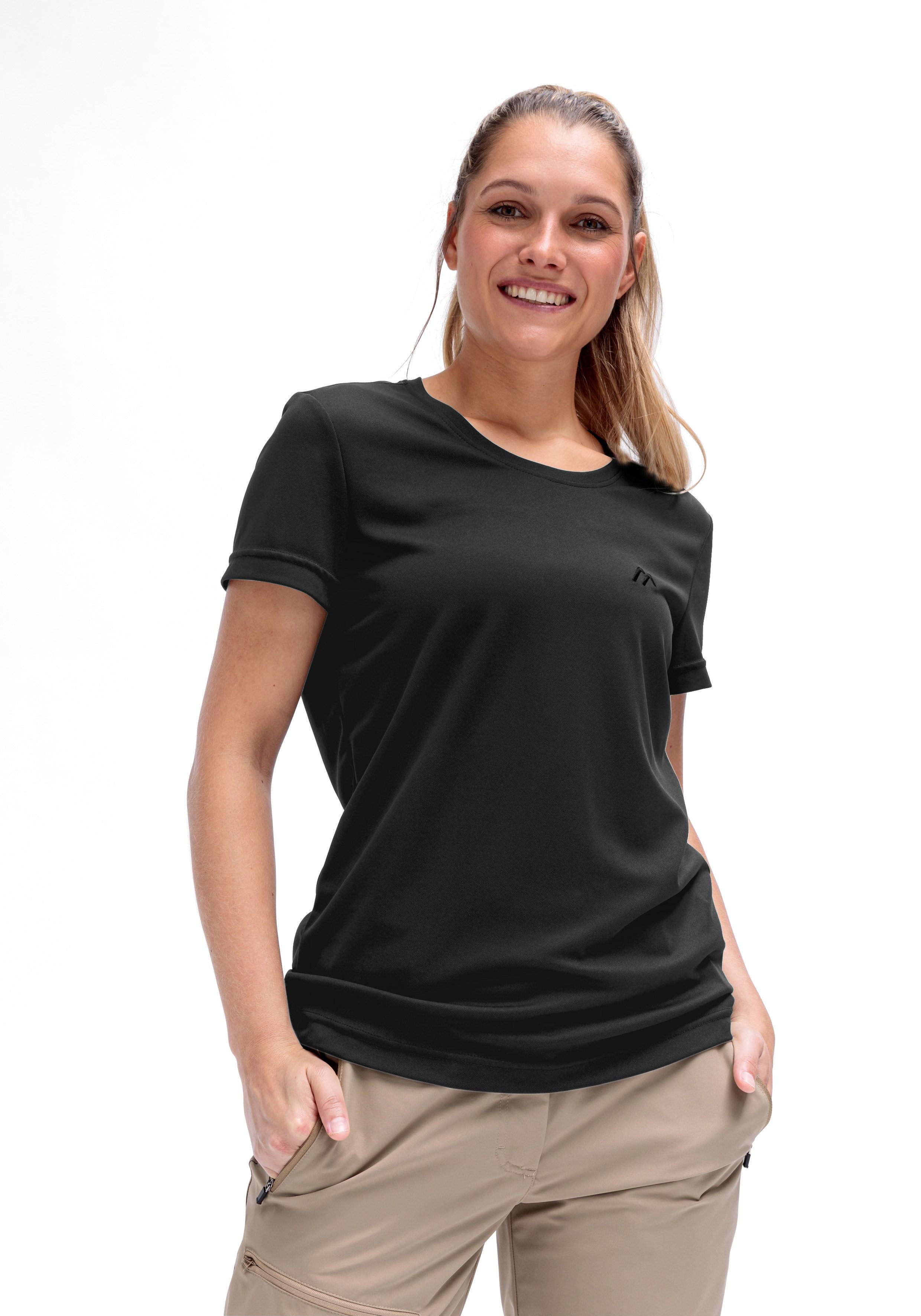 Maier Sports T-Shirt Da-Shirt 1/2 Arm Waltraud H/S für sportliche Aktivitäten geeignet, mit 1/2-Arm