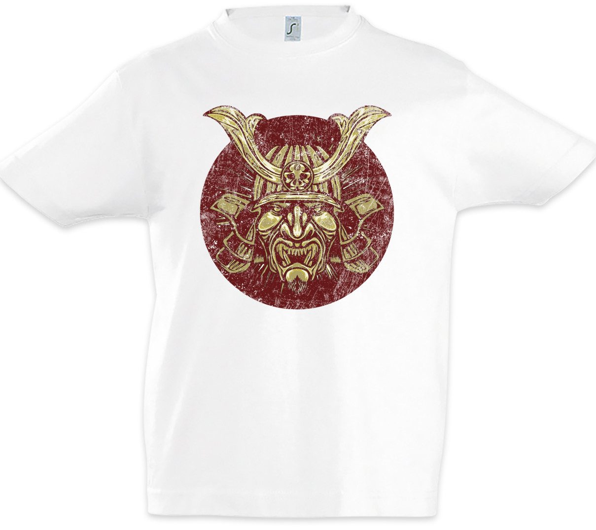 Print-Shirt Samurai V Kinder T-Shirt Ninja Bushido Banzai Krieger Rüstung Helm