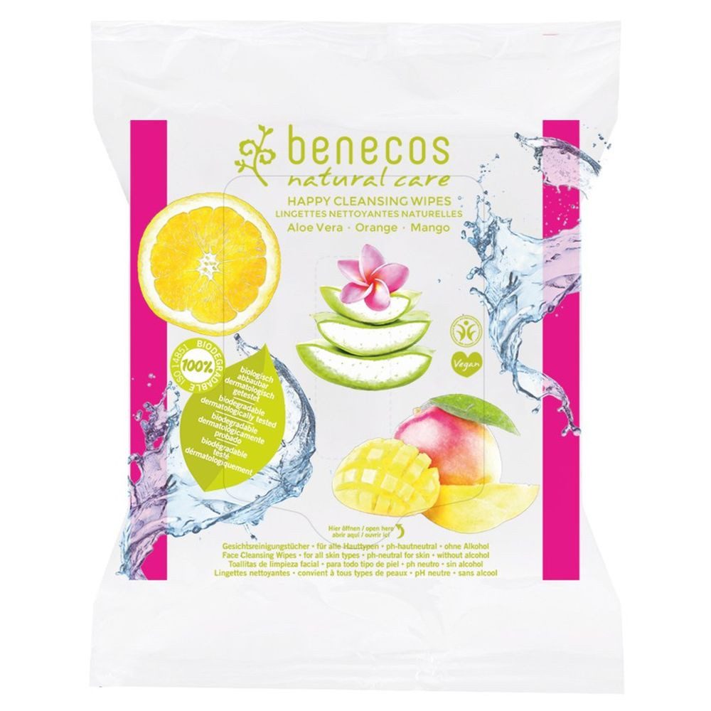 Benecos Gesichts-Reinigungscreme Happy Cleansing Wipes
