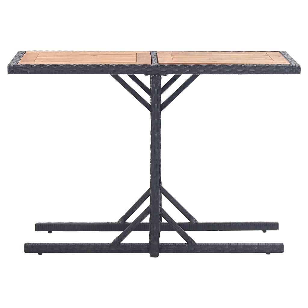 vidaXL Gartentisch Gartentisch Schwarz Massivholz und günstig online kaufen