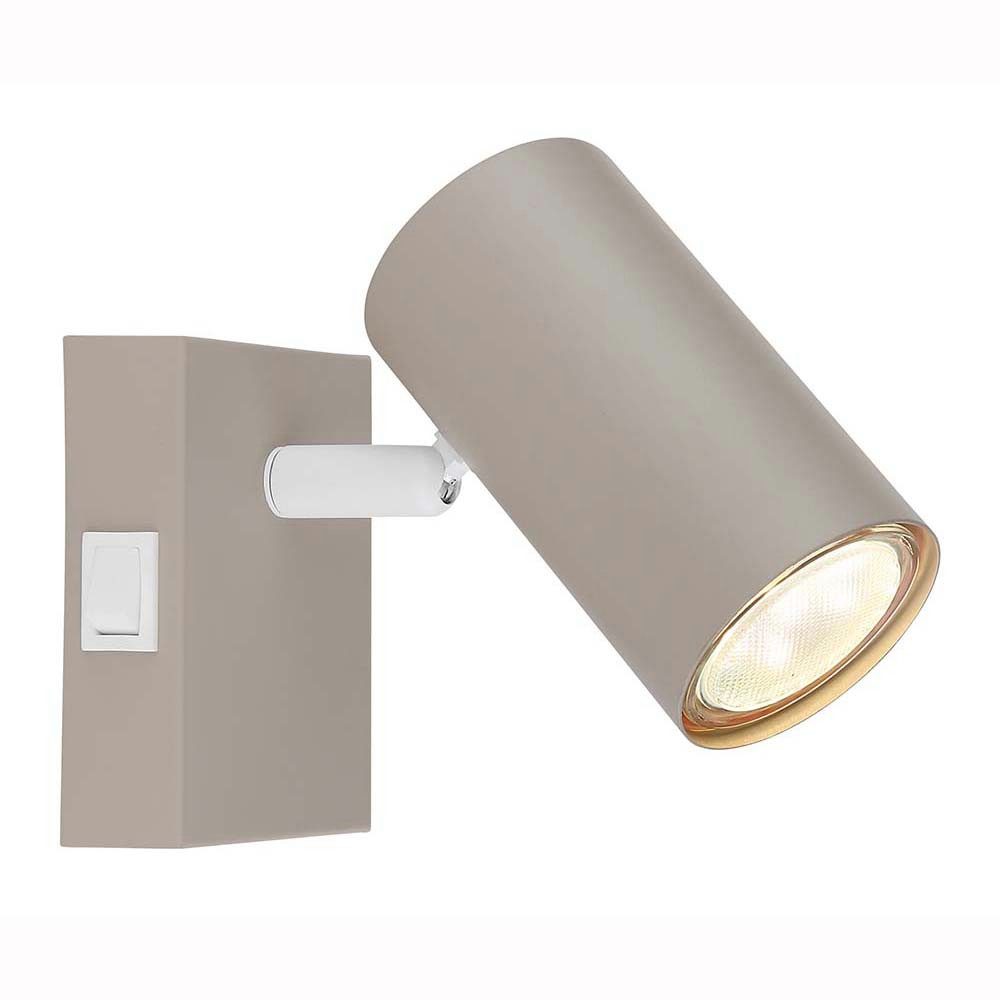 GLOBO LIGHTING Wandleuchte, Leuchtmittel nicht inklusive, Wandleuchte Wandlampe Wohnzimmerlampe Metall sandfarben beweglich