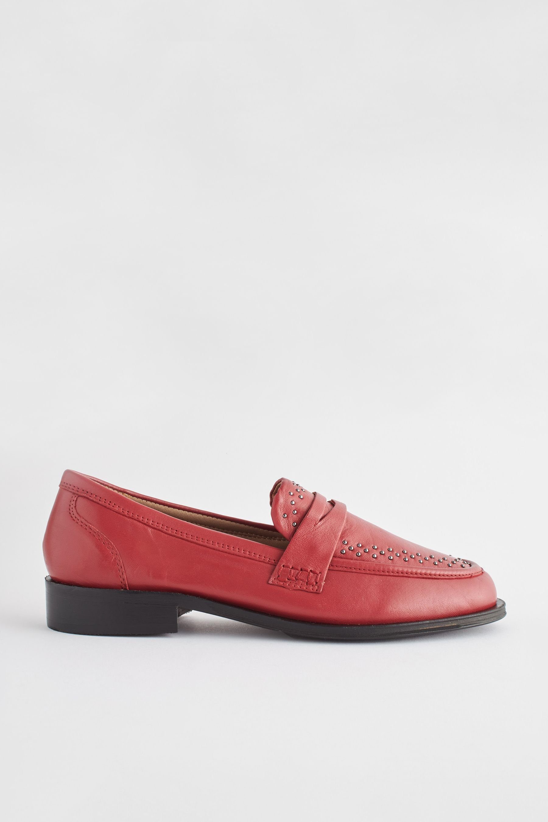 Forever Loafer Nieten Comfort® Red Next Leder-Lofer (1-tlg) mit