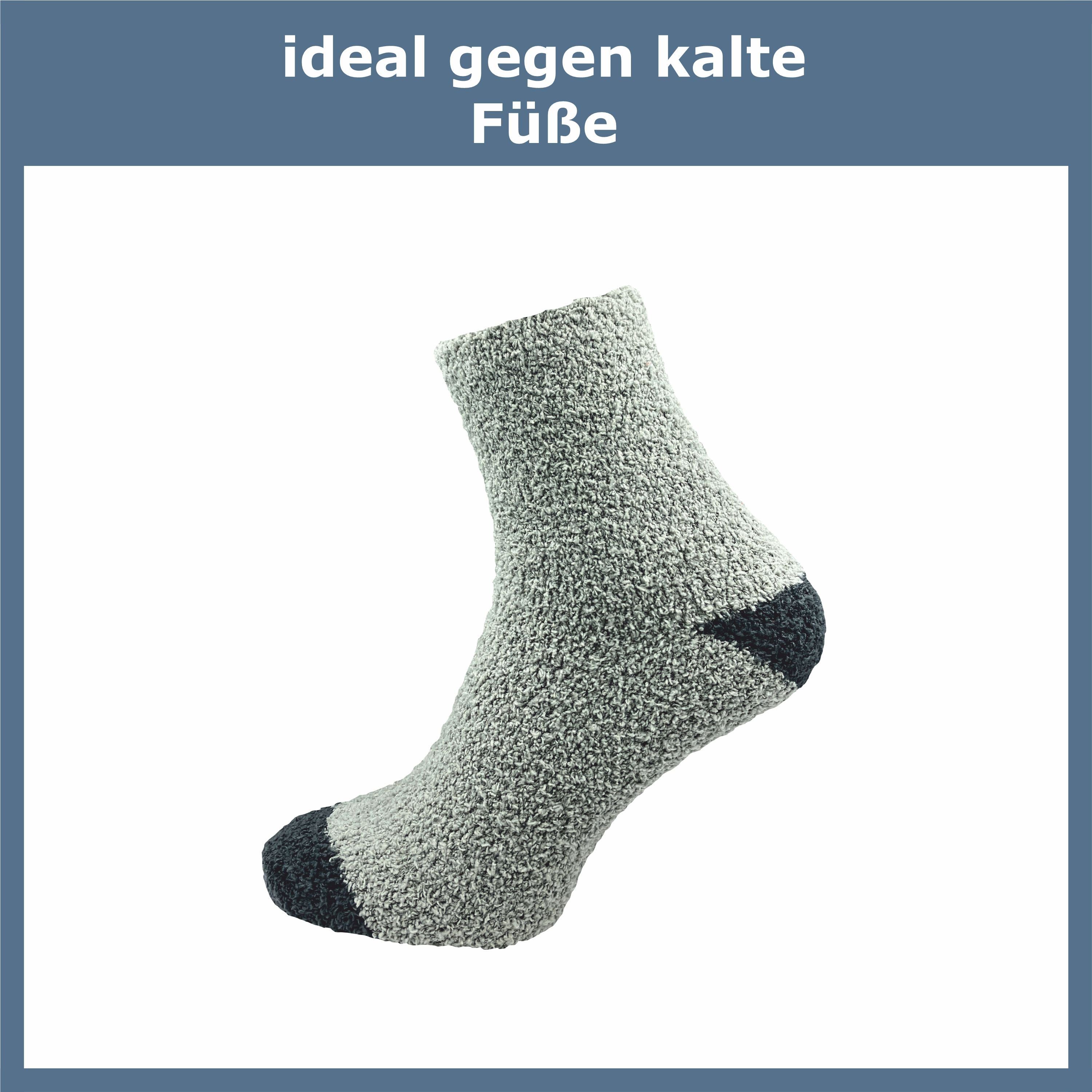 GAWILO Kuschelsocken für Damen für warme Füße an kalten Tagen - extra weich & flauschig (6 Paar) Haussocken aus flauschigem Material für optimalen Tragekomfort
