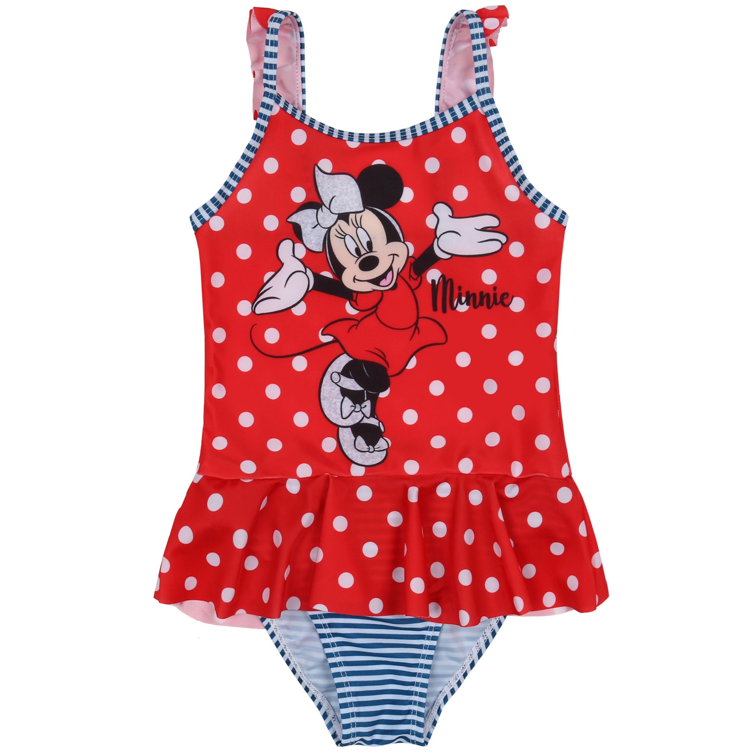 Sarcia.eu Badekleid Disney Minnie Mouse Badeanzug für Mädchen, einteilig mit Punkten