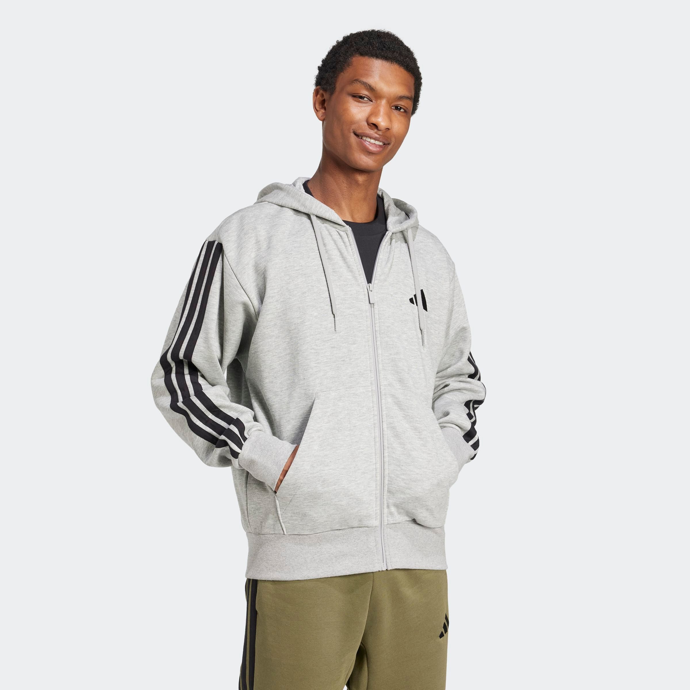 adidas Sportswear Sweatshirt M 3S FL FZ HD für Laufen und Sportmode, mit Re günstig online kaufen
