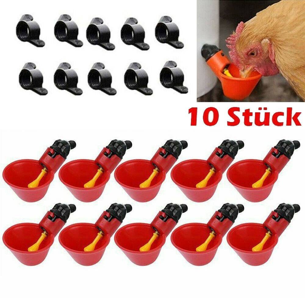 MC Star Futterautomat 10-Tlg Geflügeltränke Automatisch, Hühnertränke Hühne günstig online kaufen