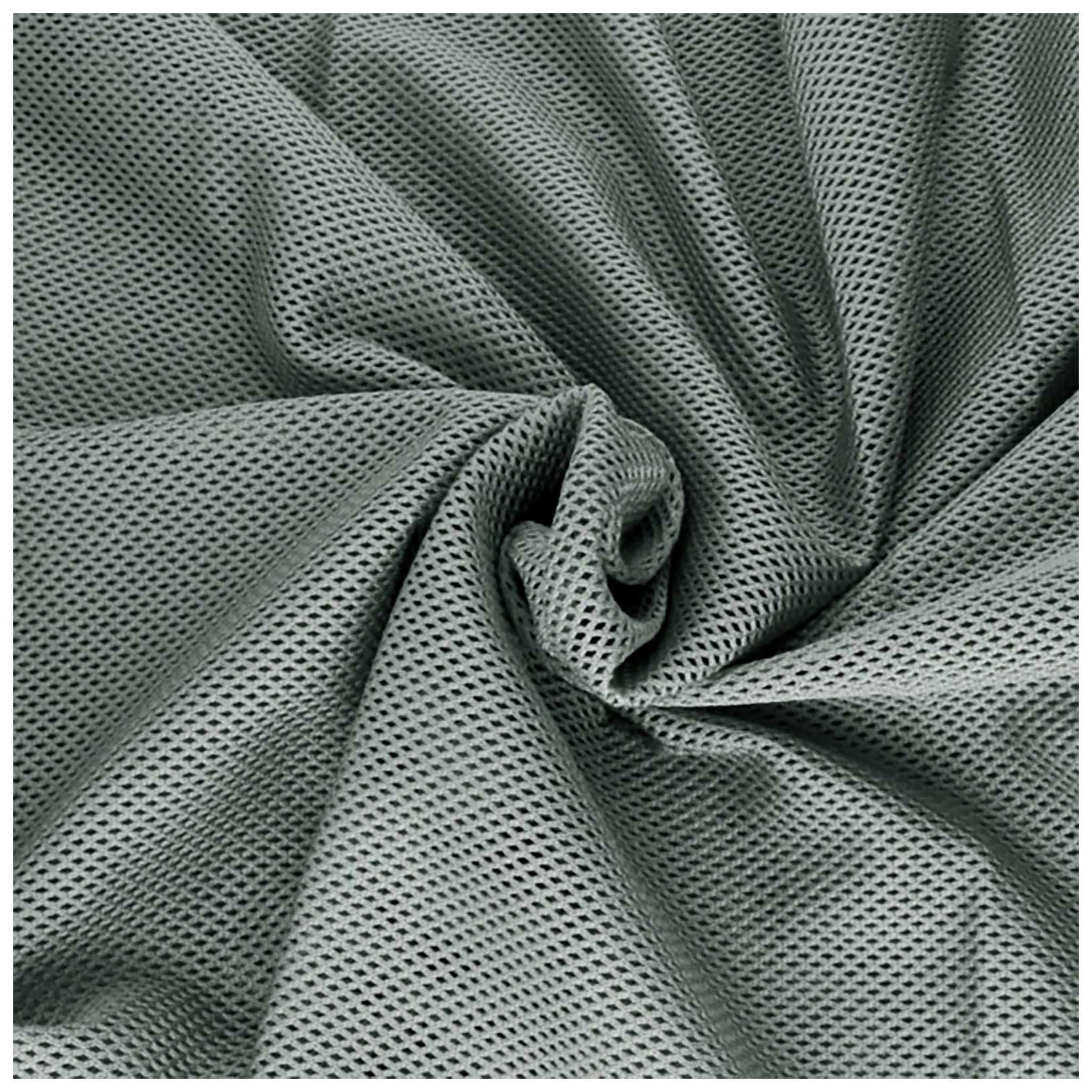 maDDma Stoff 1m Bekleidungsnetz Meshgewebe Air-Mesh Netzgewebe Futterstoff, grau