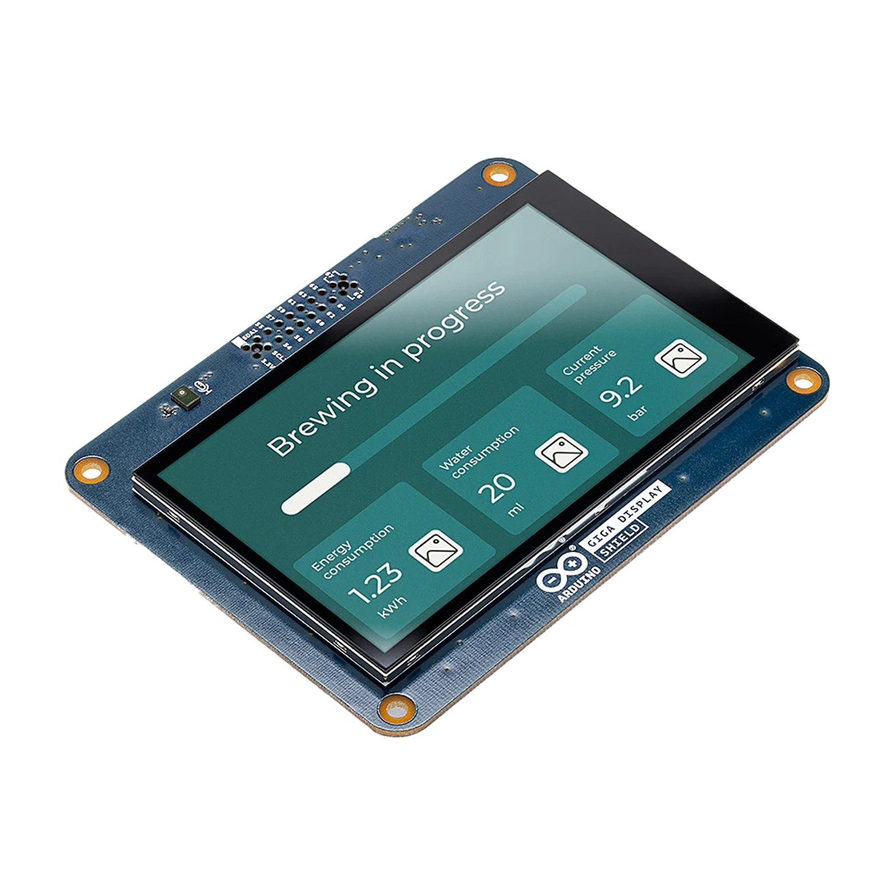 Arduino Anzeigegerät ARDUINO GIGA Display Shield ASX00039 Touchscreen Monitor, 10,1 cm