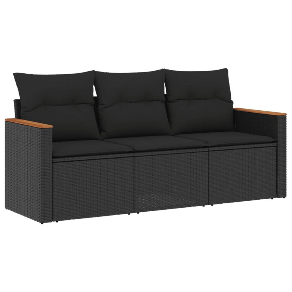 vidaXL Gartenlounge-Set 3-tlg. Garten-Sofagarnitur mit Kissen günstig online kaufen