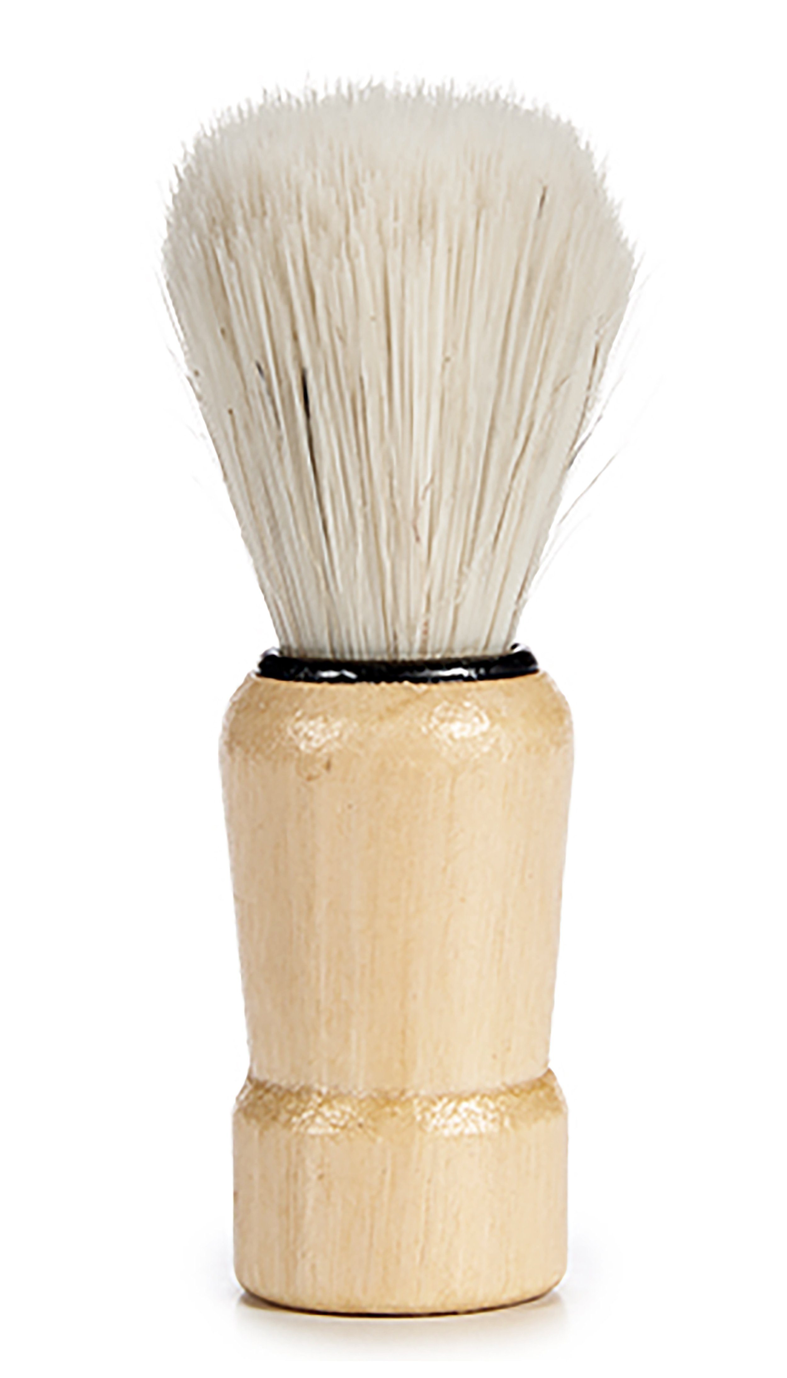 Berilo Rasierpinsel RASIERPINSEL 10cm mit Holzgriff Buche Rasur Pinsel Nassrasur 28, Rasieren