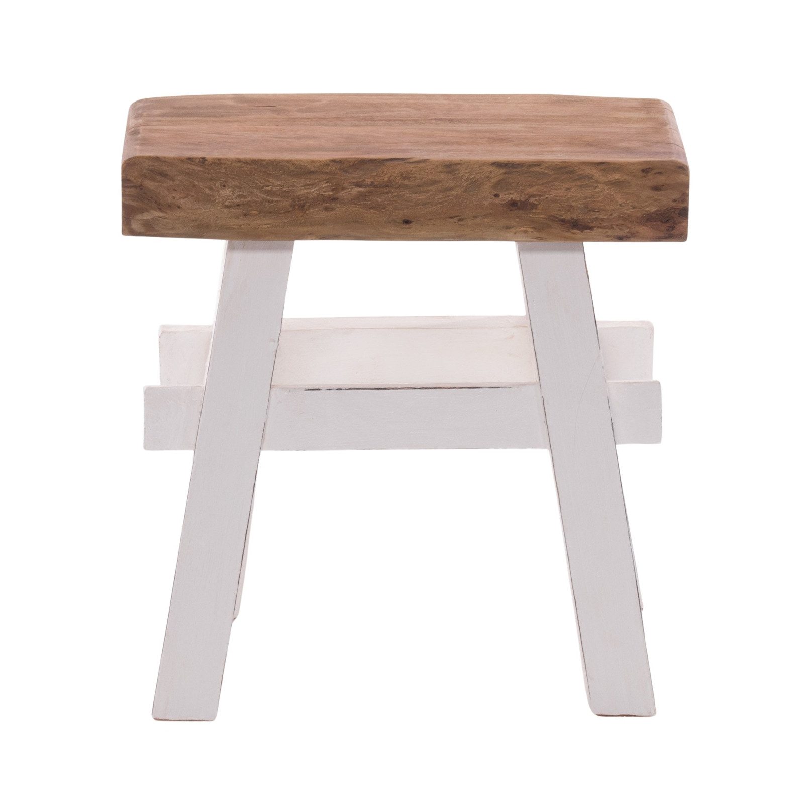 DESIGN DELIGHTS Hocker HOLZ HOCKER "VINTAGE 40", Hartholz, 43x45cm(HxB), Si günstig online kaufen