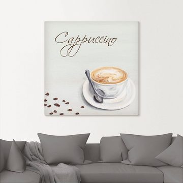 Artland Leinwandbild Cappuccino II, Getränke (1 St), auf Keilrahmen gespannt