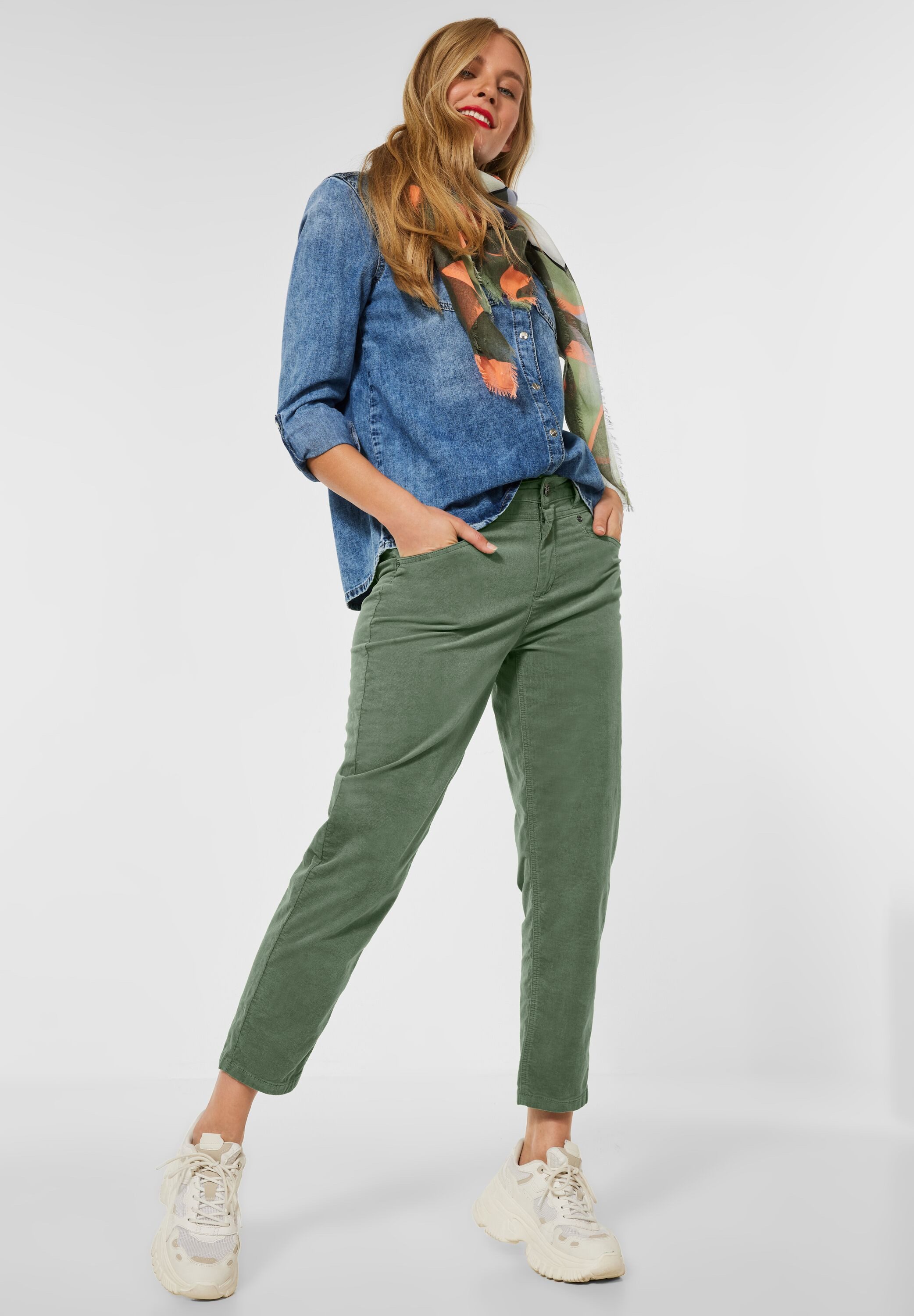 STREET ONE Stretch-Hose Casual Fit Cordhose