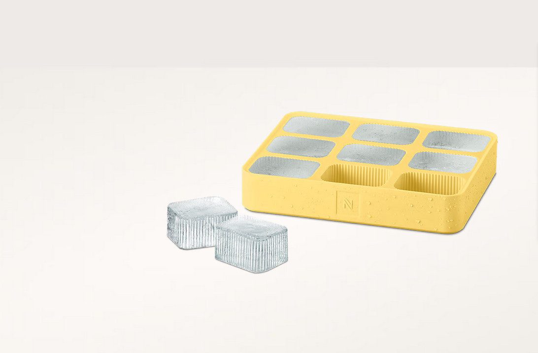 Besteck-Set Nespresso Ice Cube Tray, Yuzu Eiswürfelform Gelb