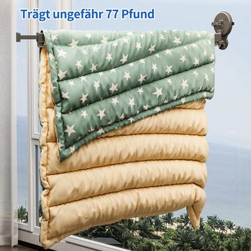 TWSOUL Kleiderbügel Wandmontierter, zusammenklappbarer Wäscheständer, Rostfrei und feuchtigkeitsbeständig, Tragfähigkeit 5 kg