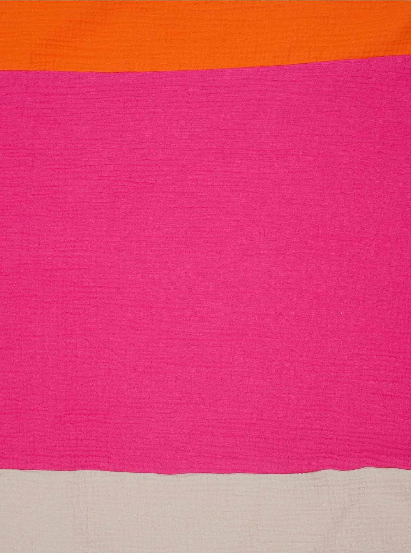 Zwillingsherz Dreieckstuch Viereck "Blockstreifen", farbenfroh, Colour Block, angenehmes Tragegefühl