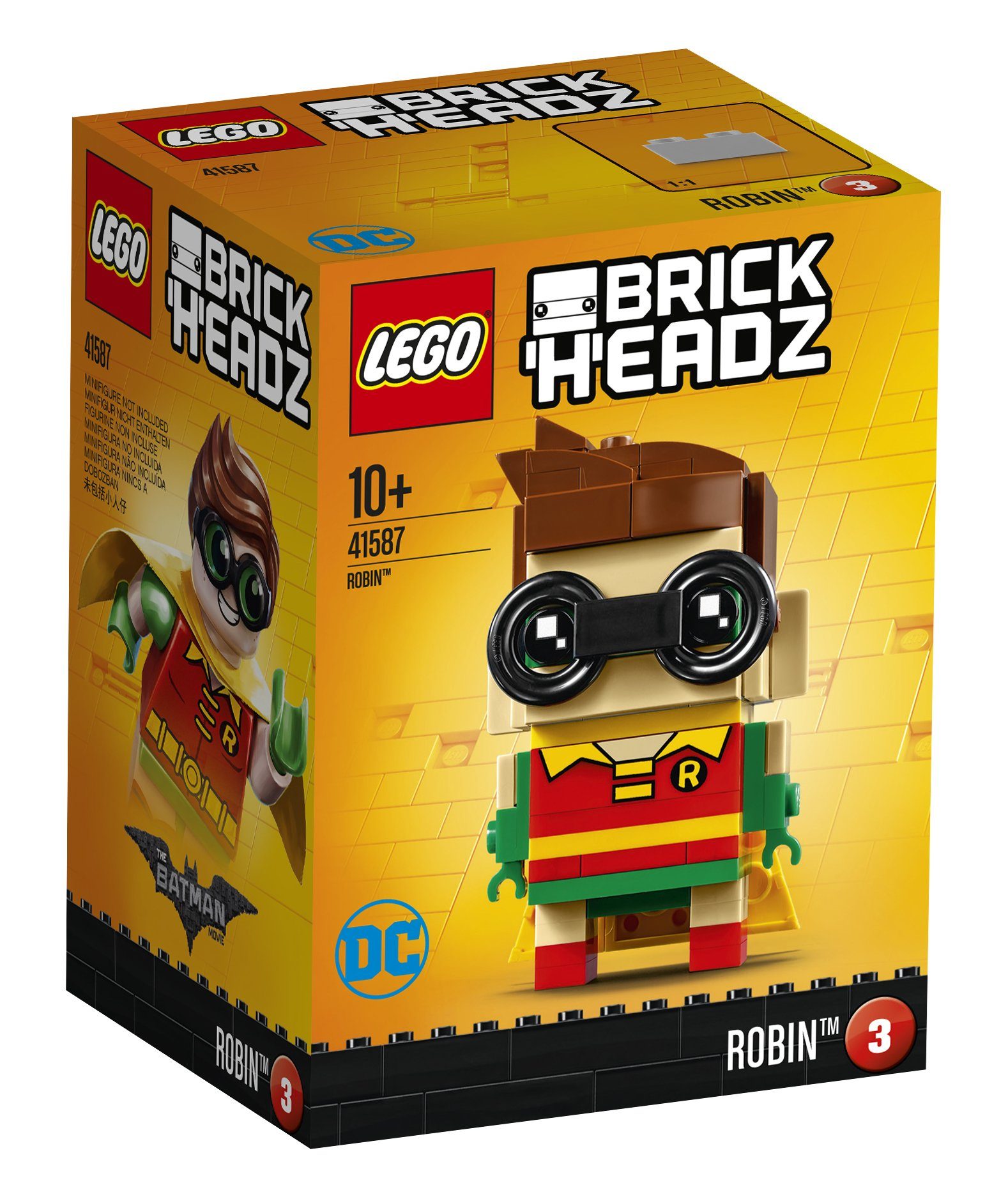 LEGO® Konstruktionsspielsteine LEGO® BrickHeadz - Robin™, (Set, 101 St)