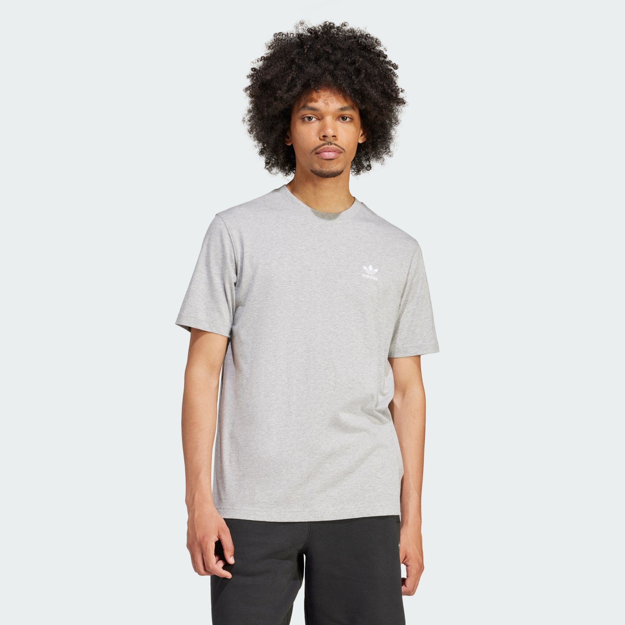 adidas Originals T-Shirt TREFOIL ESSENTIALS T-SHIRT Medium Grey Heather