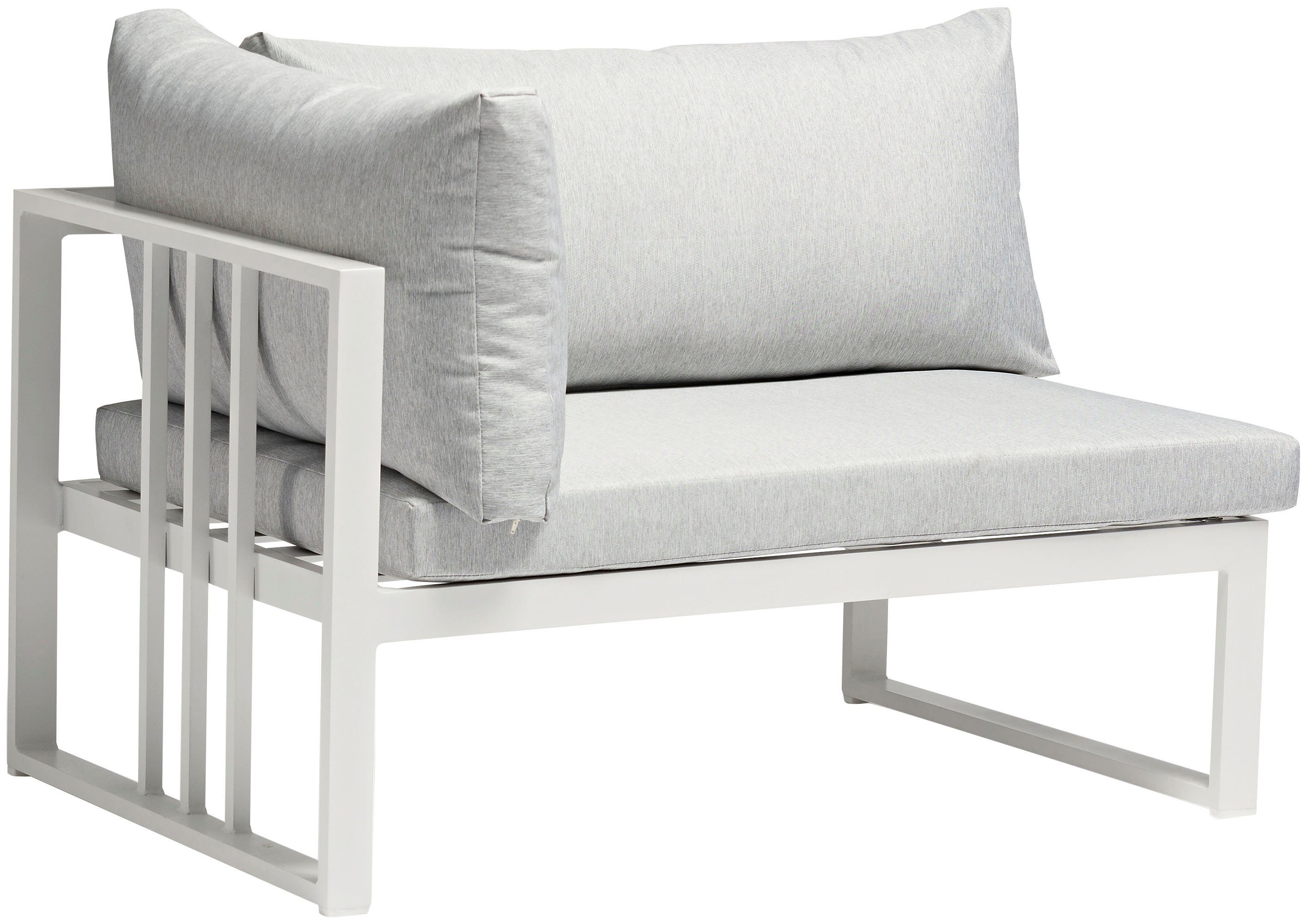 Destiny Gartenlounge-Set LONG BEACH, (11-tlg., 2x Ecksofa, 2x Hocker, 1x Tisch, inkl. Auflagen), Aluminium