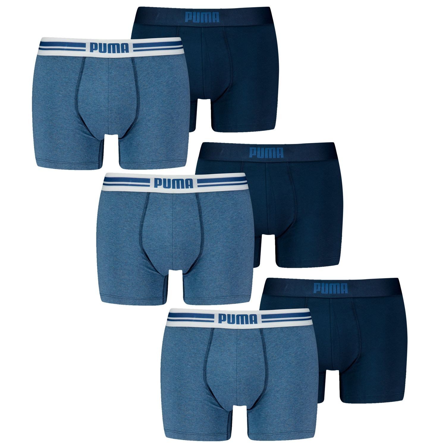 PUMA BODYWEAR Боксерські чоловічі труси, боксерки Everyday Bodywear (6-St) Boxers Placed Logo, Webgummibund