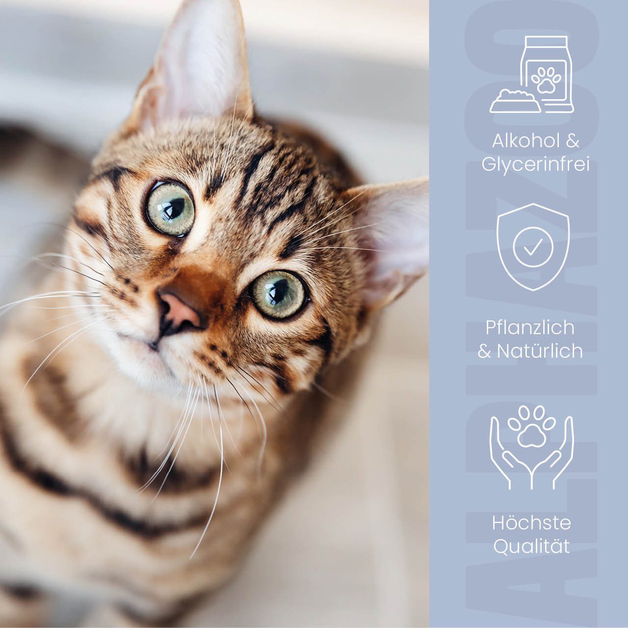 ALPHAZOO Tier-Hautpflegemittel Durchblick Augenpflege für Katzen 100 ml, 100 ml, (1-St., Äußerer Augenreiniger), Sanften Reinigung von Tränenflecken und Schmutz