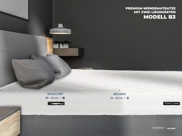 Kaltschaummatratze Mac Dreamy de Luxe, machalke®, 20 cm hoch, Premium Matratze in verschiedenen Größen, luxuriöse Wendematratze