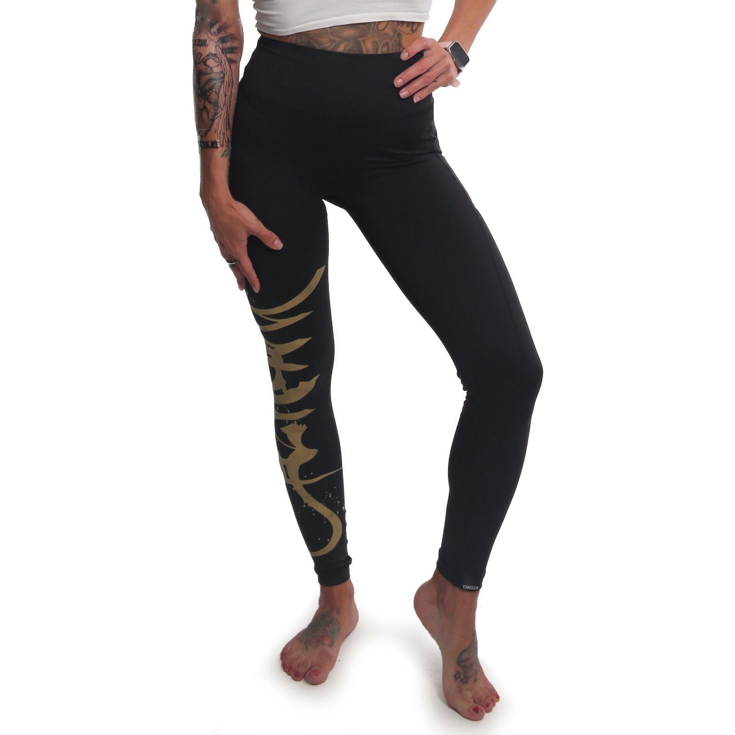 YAKUZA Leggings Tag mit mittelhohem Bund und Beintasche