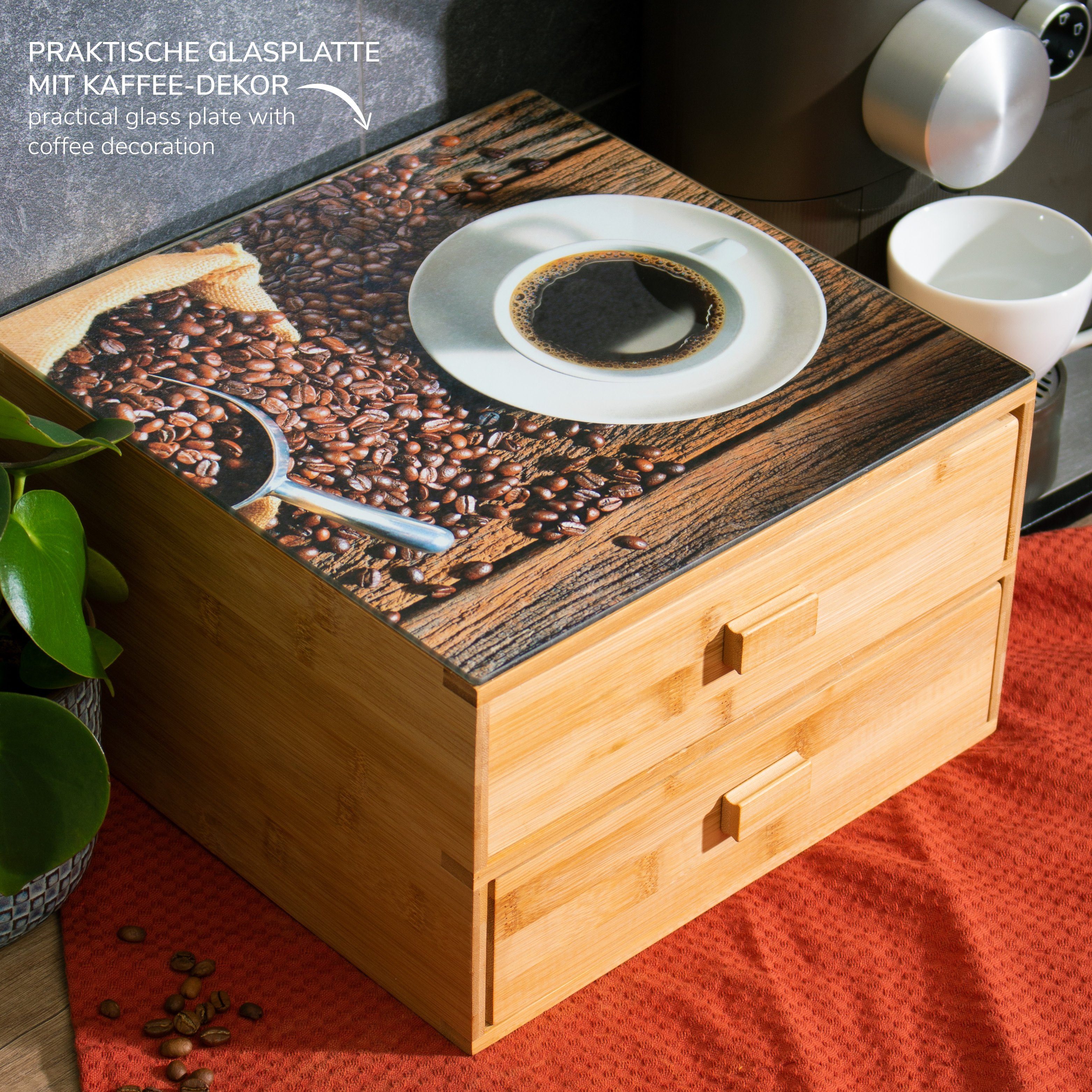 Kapselspender bremermann Kaffeekapselbox Bambus