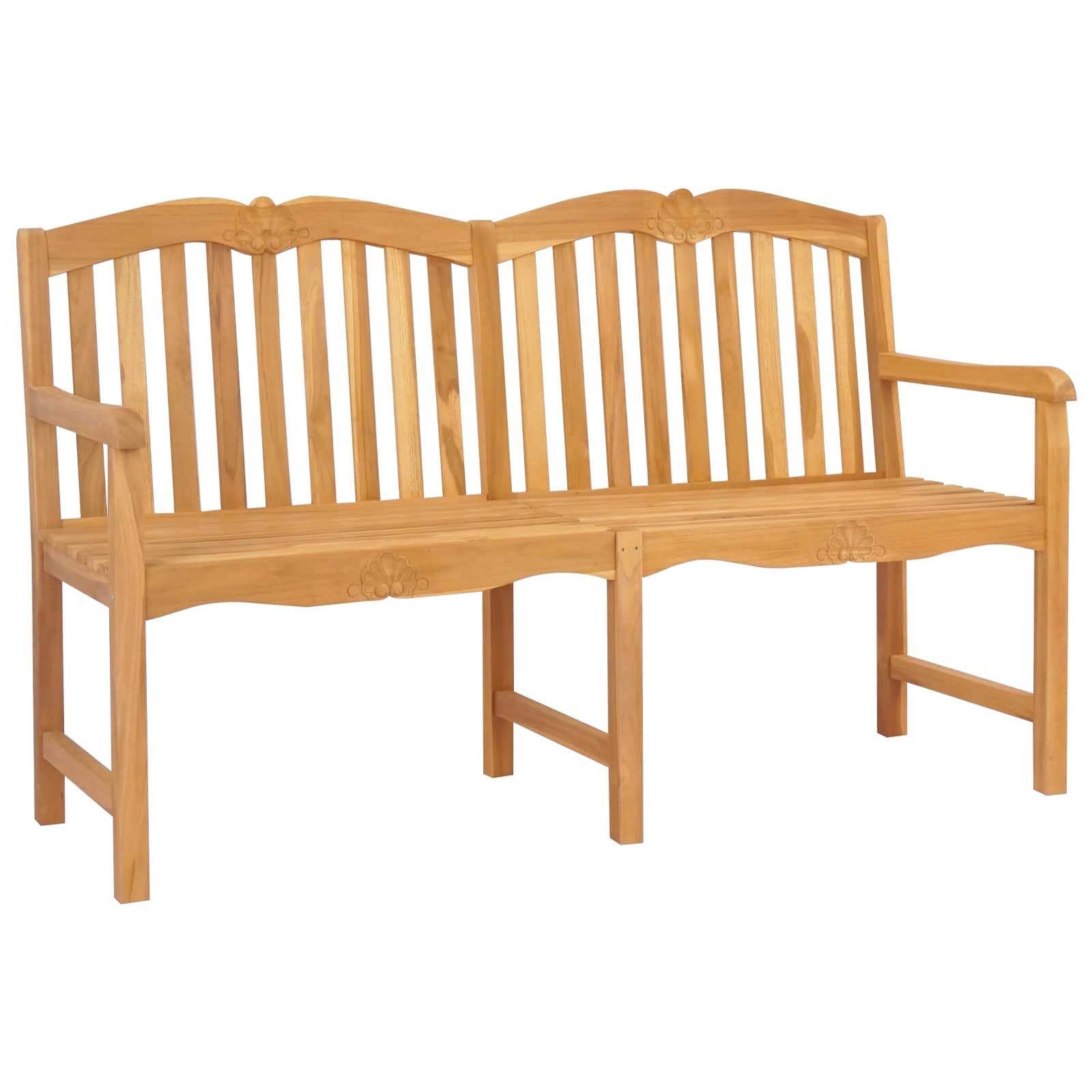 Gartenbank Handgefertigte Rosenbank 150 x 60,5 x 95 cm Massivholz