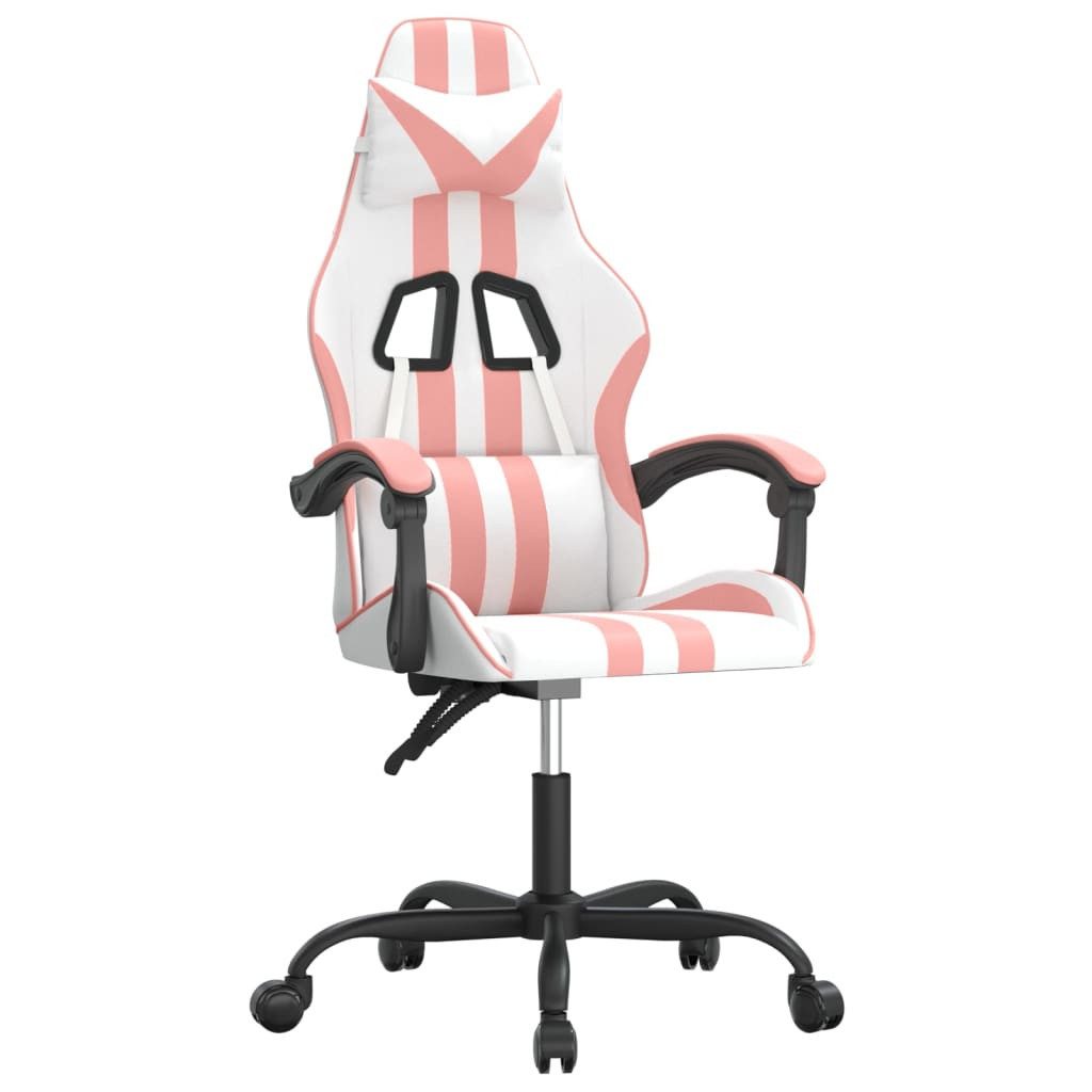 Gaming-Stuhl Gaming-Stuhl Weiß und Rosa Kunstleder