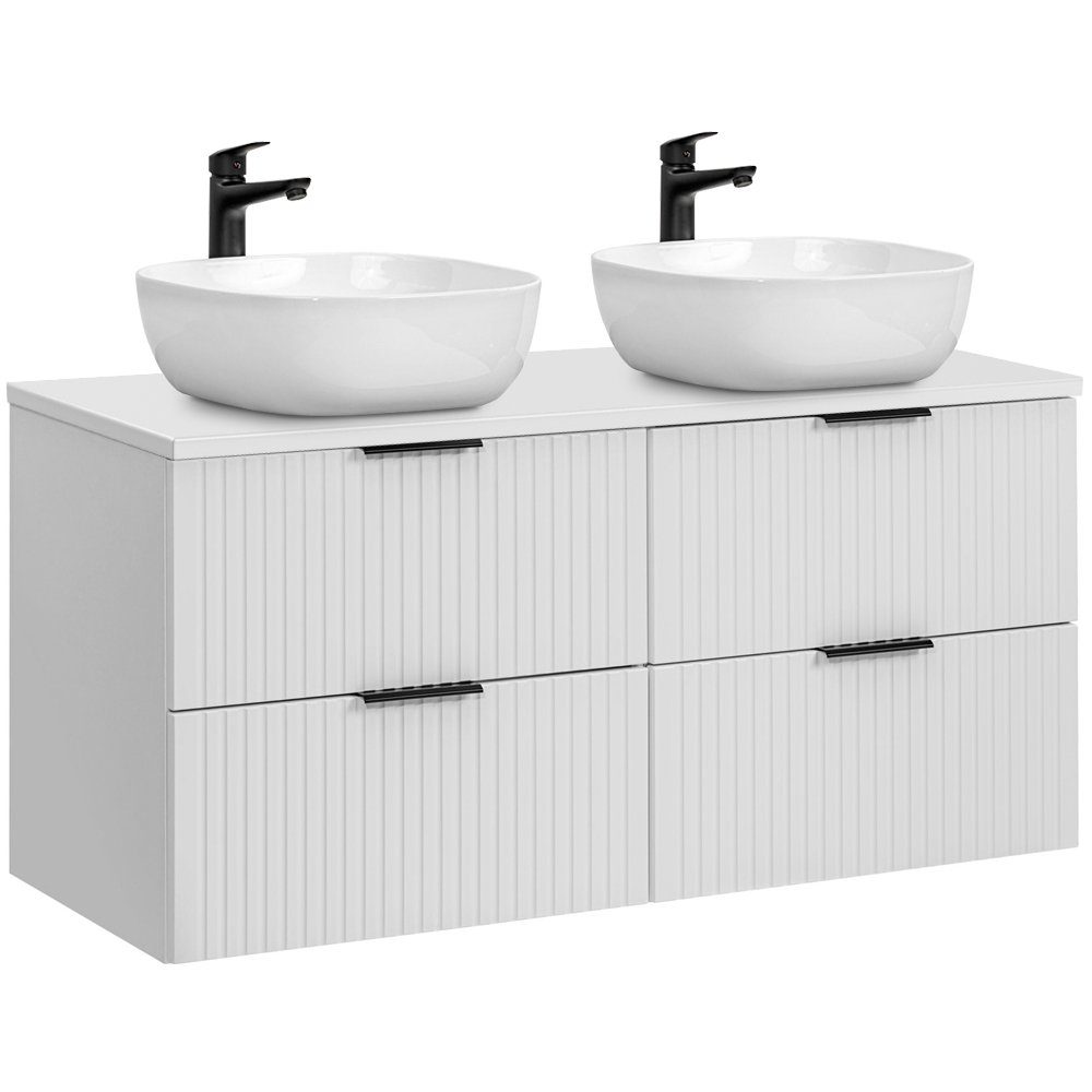 Lomadox Waschtisch ADELAIDE-56-WHITE, Waschtischunterschrank 120 cm matt we günstig online kaufen