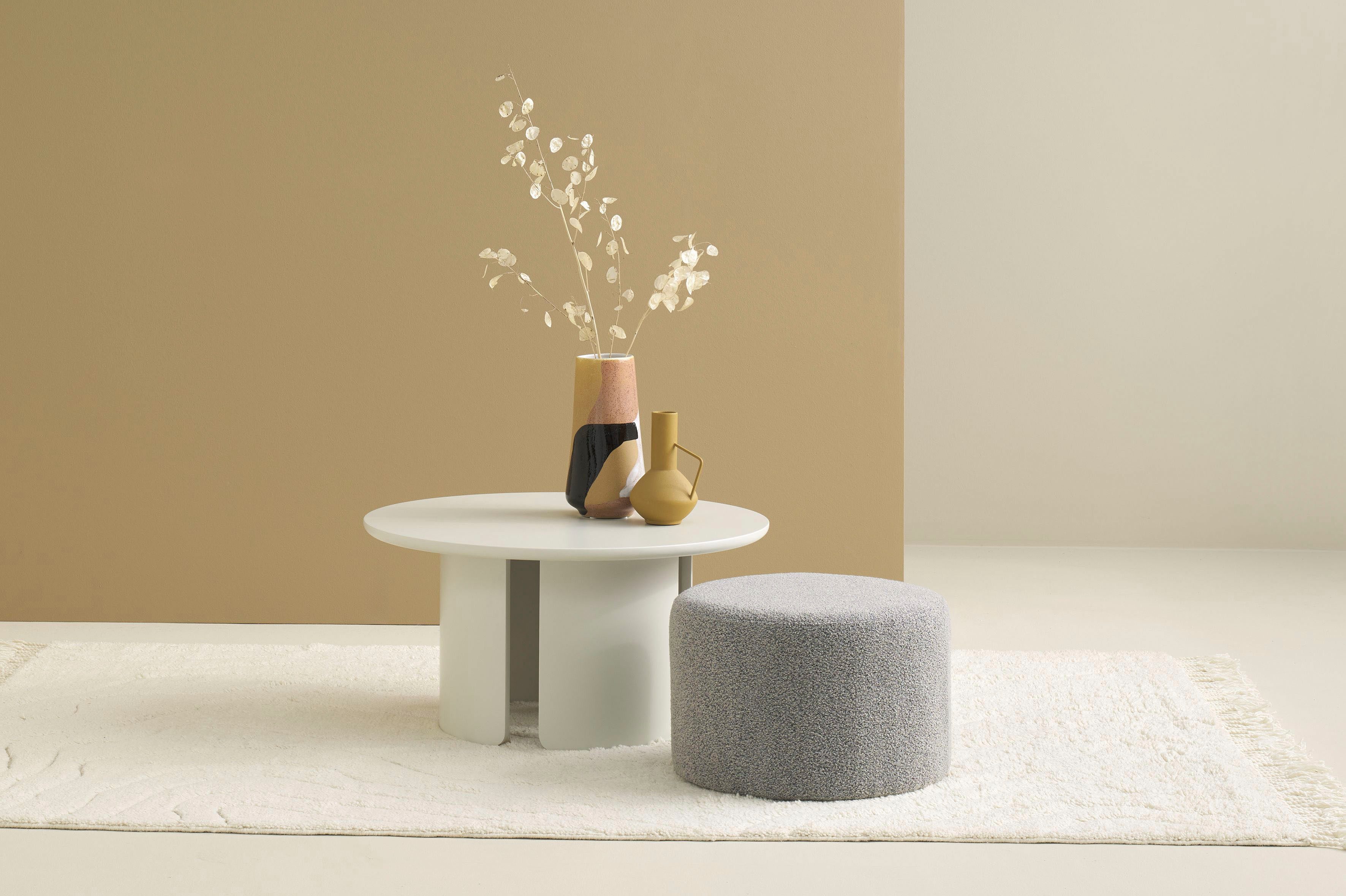 SCHÖNER WOHNEN-Kollektion Polsterhocker ALVIK (1 St), Bezug Bouclé, ideal als Ergänzung zu MOLDE und TROMS