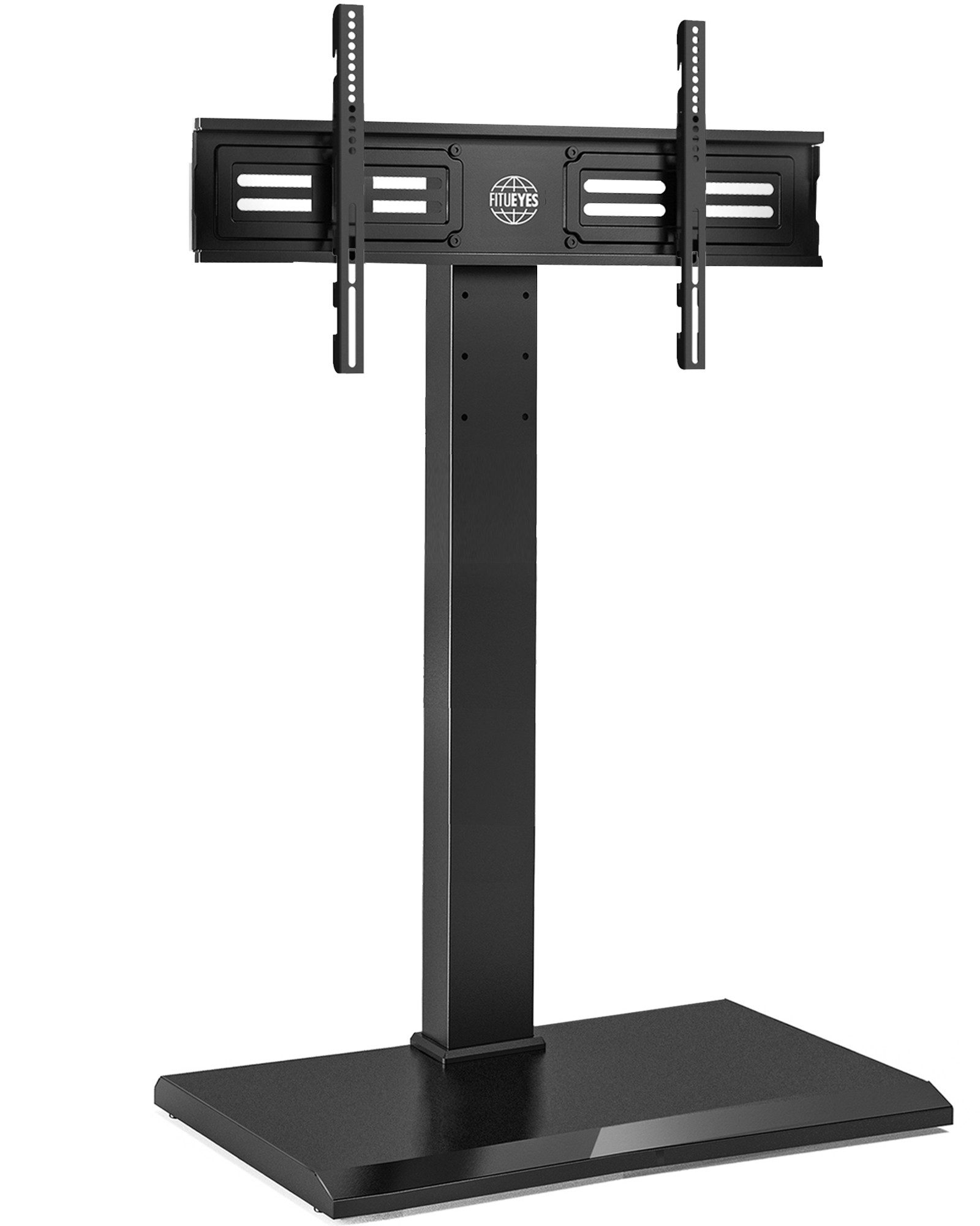 FITUEYES TV-Ständer höhenverstellbar, ±35° schwenkbar, 50-80 Zoll, (bis 80,00 Zoll, Eisenbasis, mit Sicherheitsschloss, Kabelmanagement)