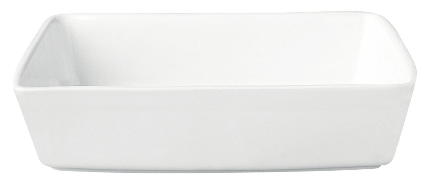 Auflaufform GRANDE, B 35 x T 26 cm, Weiß, Steingut