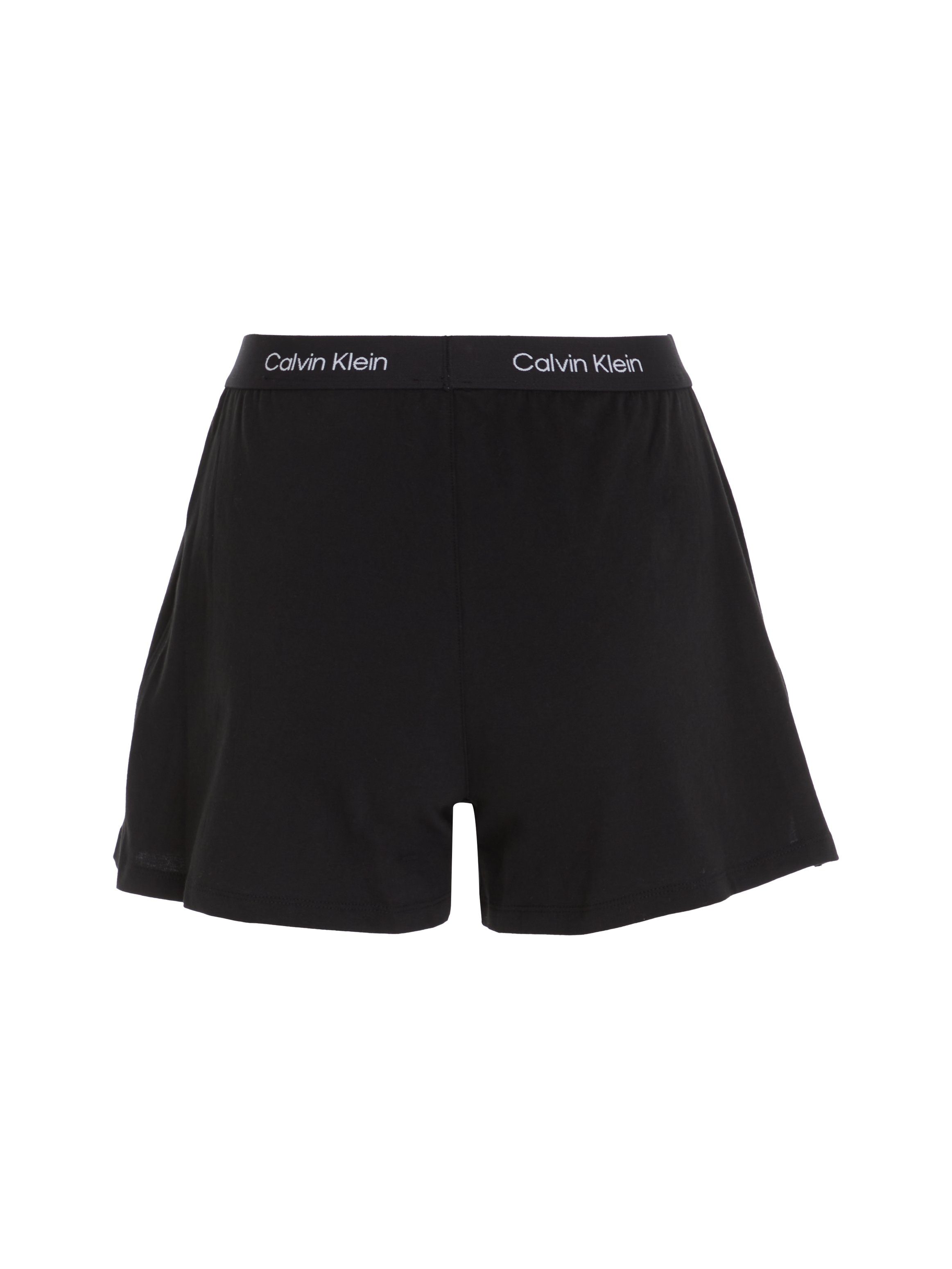 SHORT Underwear Schlafshorts BLACK Klein Calvin klassischem Logobund SLEEP mit