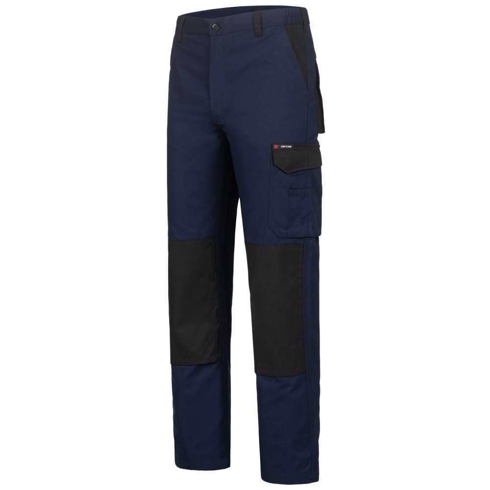 Craftland Arbeitshose Herren Twill Bundhose leichte Sommer Arbeitshose mit UV-Schutz robuste, bequeme und leichte Sommer-Arbeitshose mit UV-Schutz