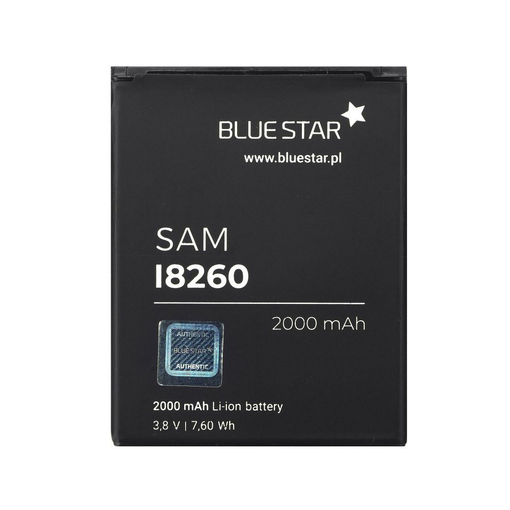 BlueStar Akku mit Galaxy 2000 Batterie kompatibel Smartphone-Akku Samsung Austausch Ersatz Core I8260 B150AE mAh