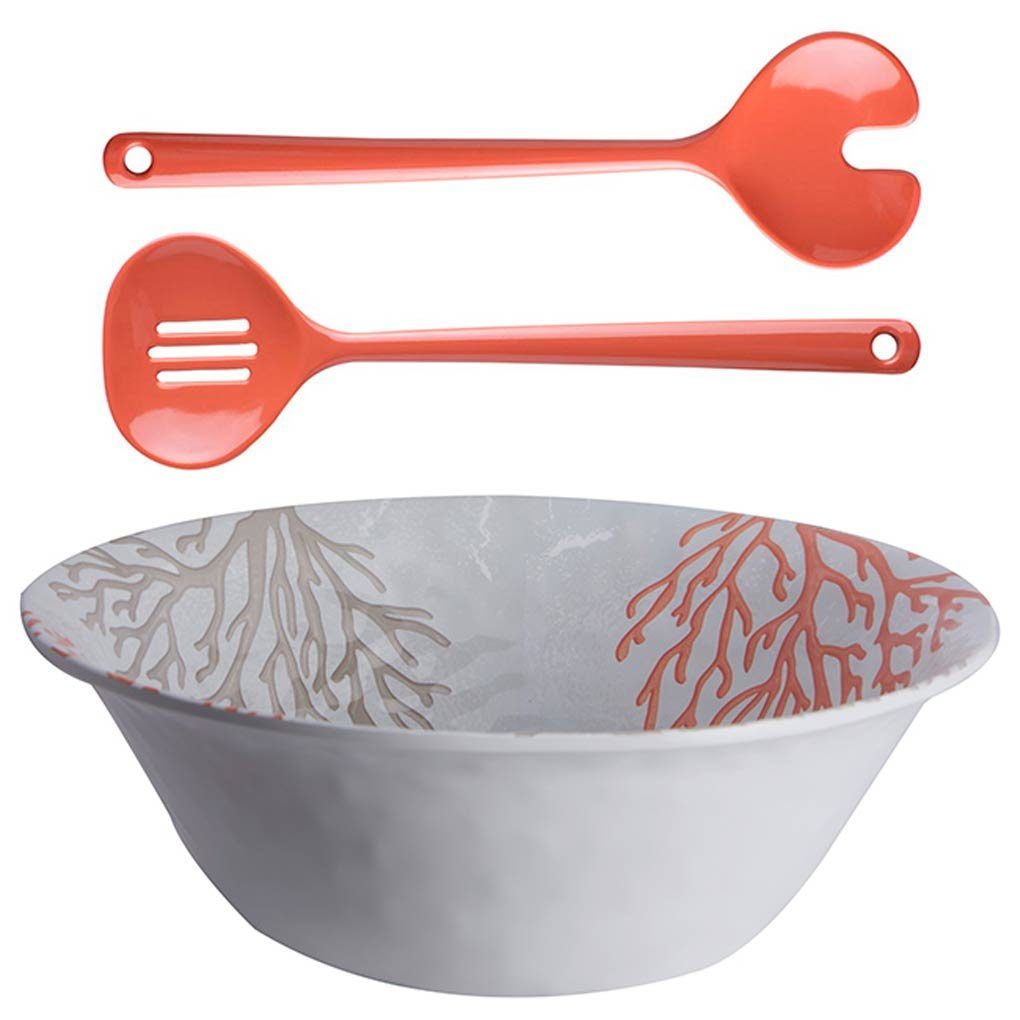 Marine Business Salatschüssel Große Salatschüssel, 27,5 cm inkl. Besteck - Harmony Coral