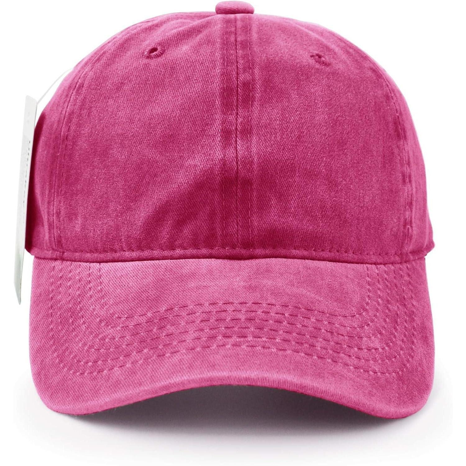 LuxusKollektion Baseball Cap Baseballmütze Baumwolle Unisex Hip Hop Sonnenhut Outdoor Rose Rot – Bild 3 von 5