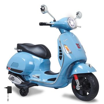 Jamara Elektro-Kinderroller Ride-on Vespa GTS 125, Blau, 12V, mit Licht und Sound, für Kinder ab 3 Jahren