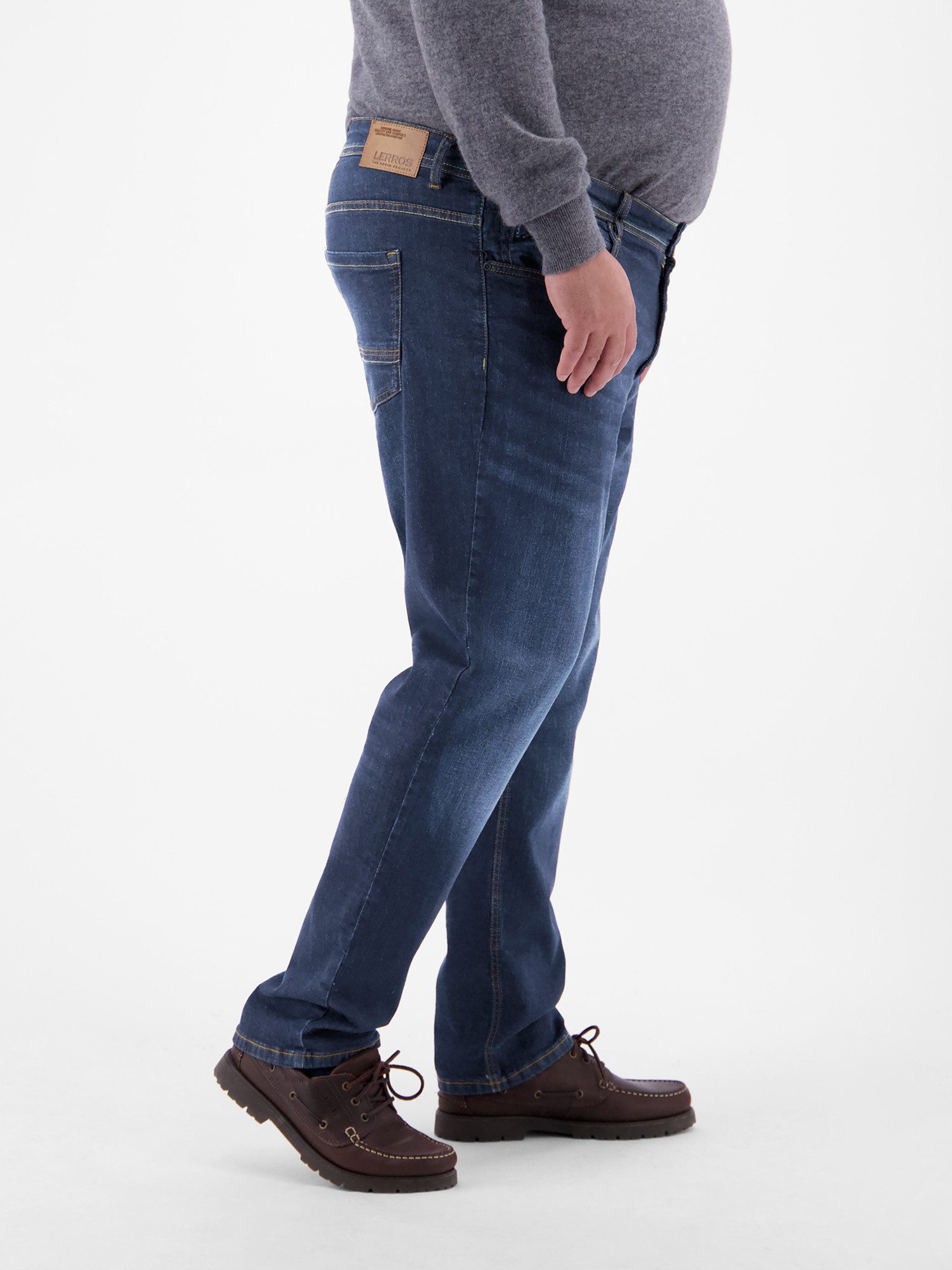 LERROS 5-Pocket-Jeans BAXTER Herrenjeans in Grossen Grössen, Straight Leg