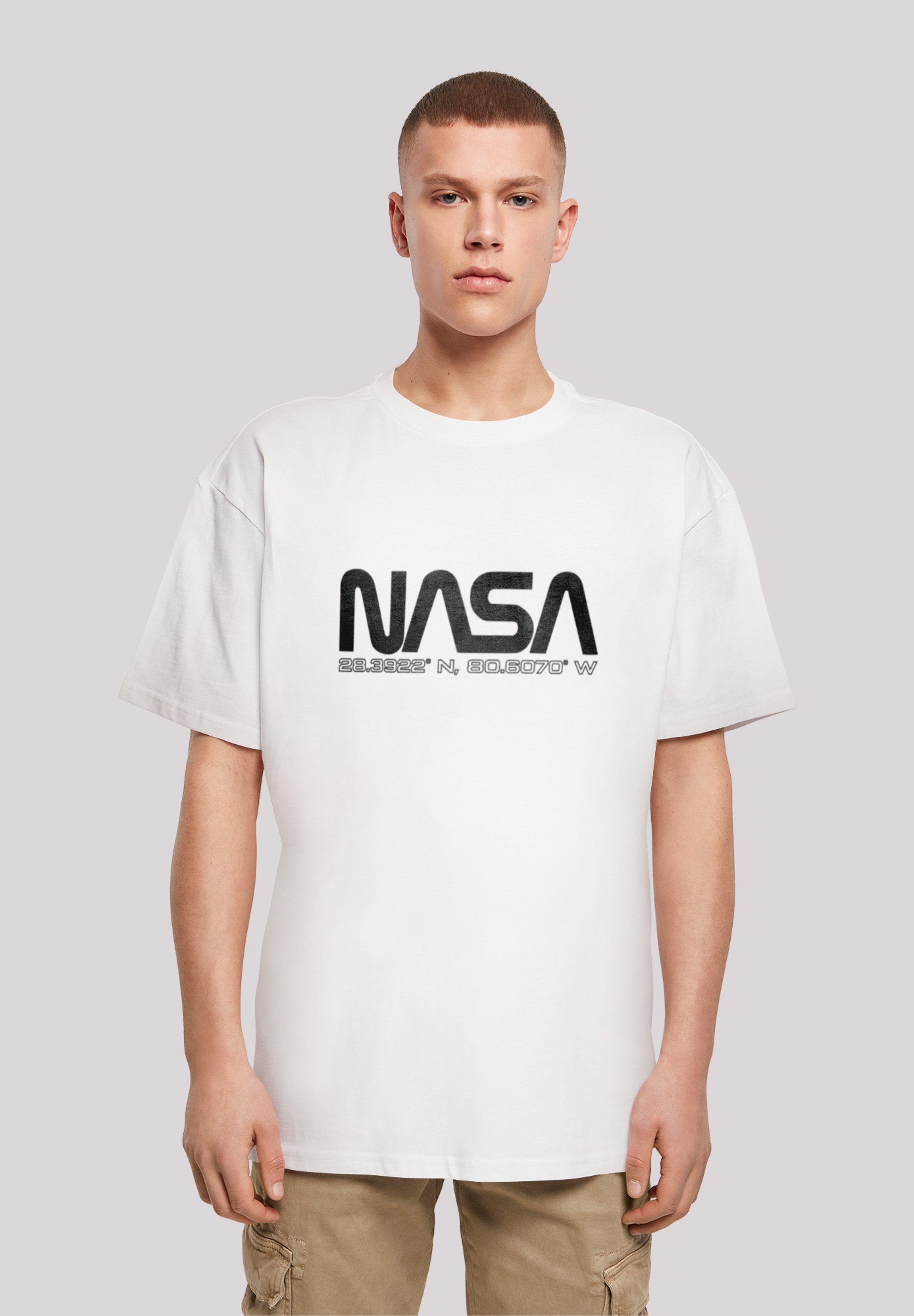F4NT4STIC T-Shirt NASA worm Print weiß