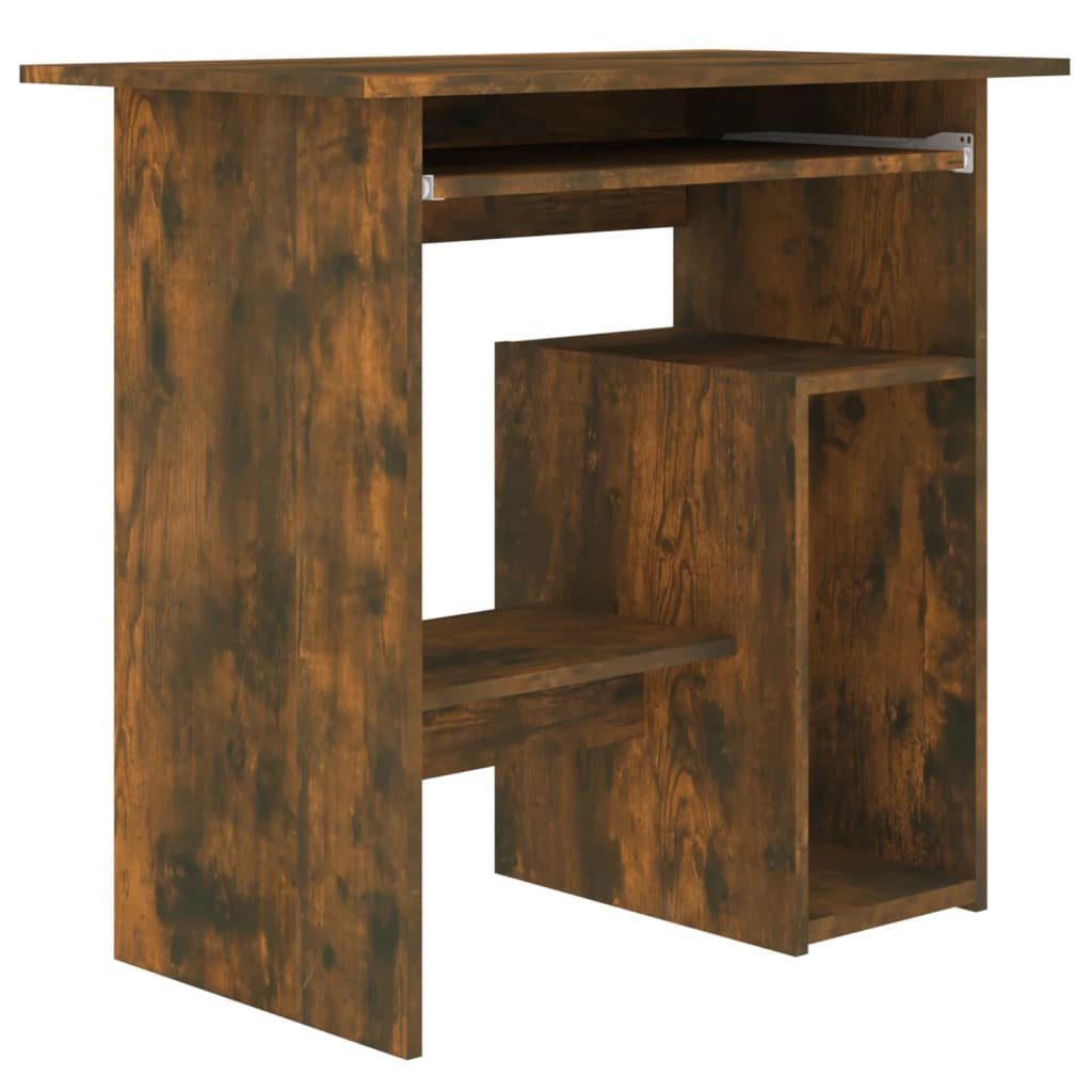 furnicato Holzwerkstoff 80x45x74 cm Räuchereiche Schreibtisch