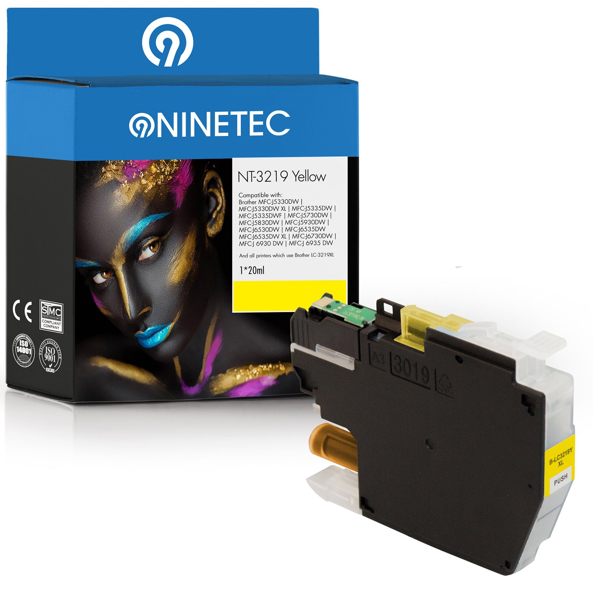 NINETEC ersetzt Brother LC-3219 3219XL Tintenpatrone