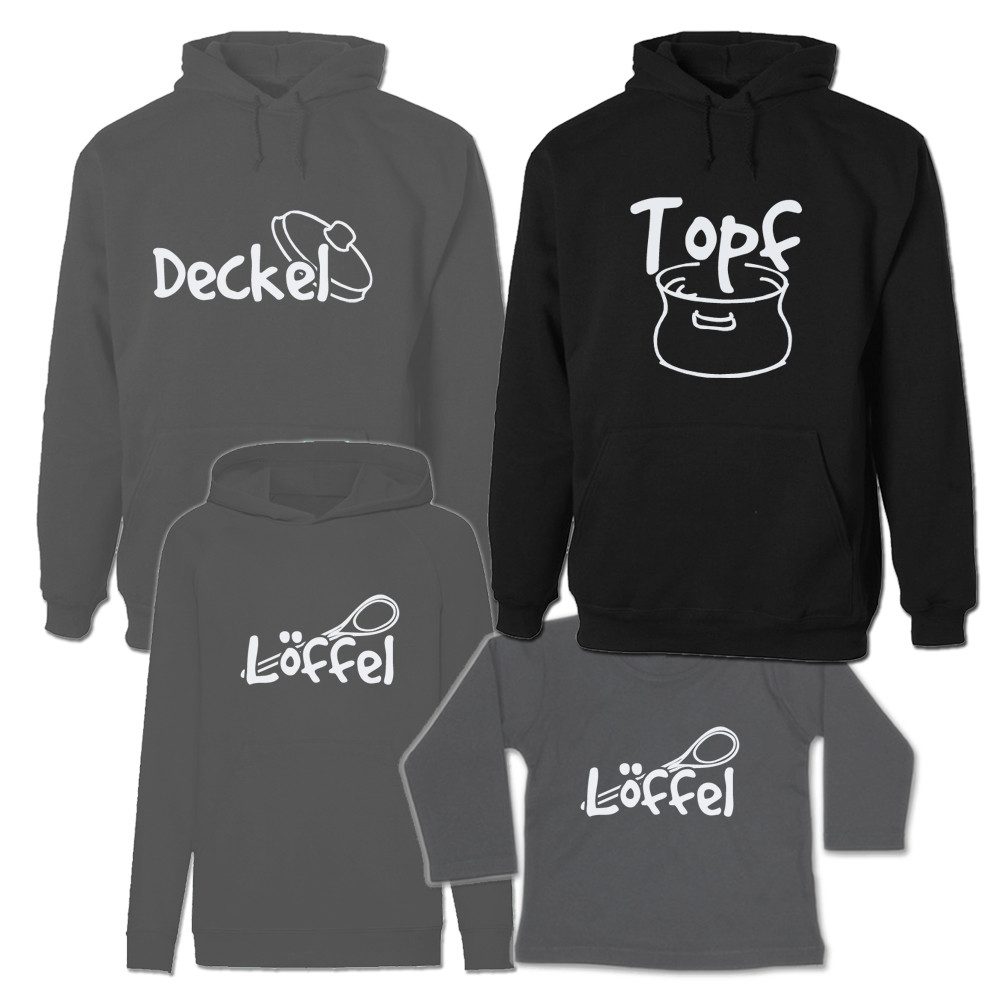 Kapuzenpullover Topf, Deckel & Löffel